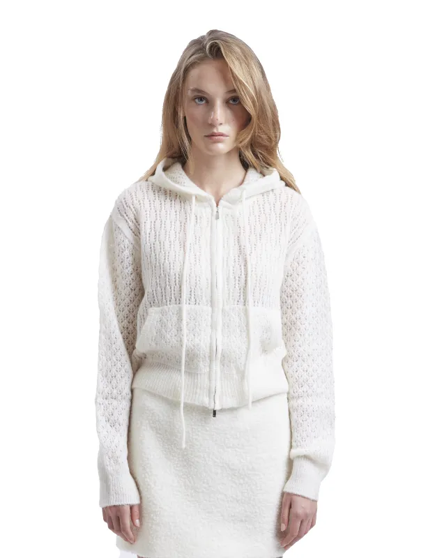 Mohair Hooded Cardigan made by Rezet Store