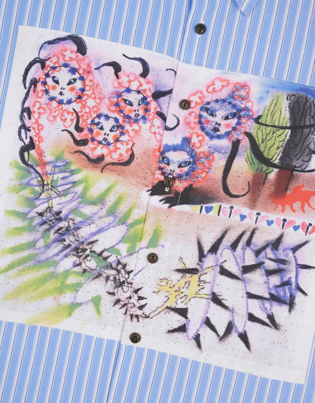 Omer Striped Oxford Button Up Shirt sold by Rezet Store product image thumbnail 4