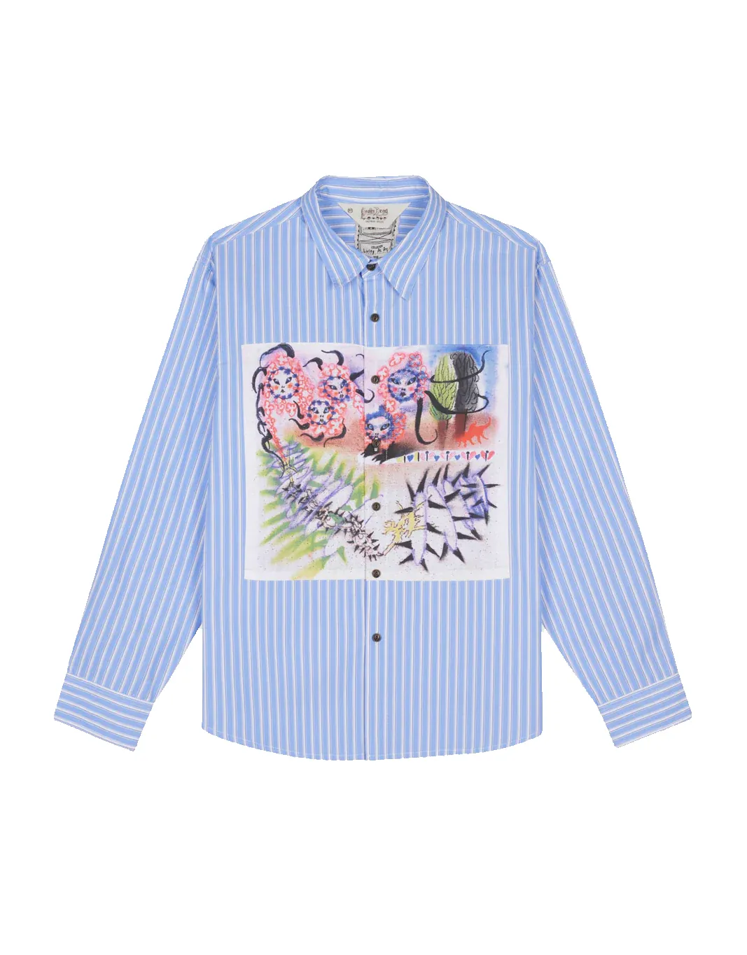 Omer Striped Oxford Button Up Shirt sold by Rezet Store product image thumbnail 3