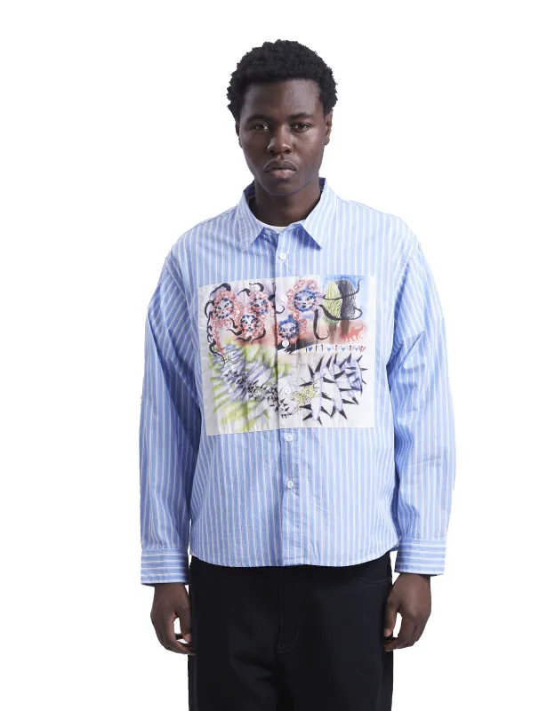 Omer Striped Oxford Button Up Shirt sold by Rezet Store