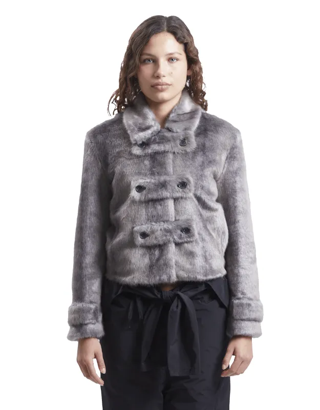 Faux Fur Tab Toggle Jacket sold by Rezet Store