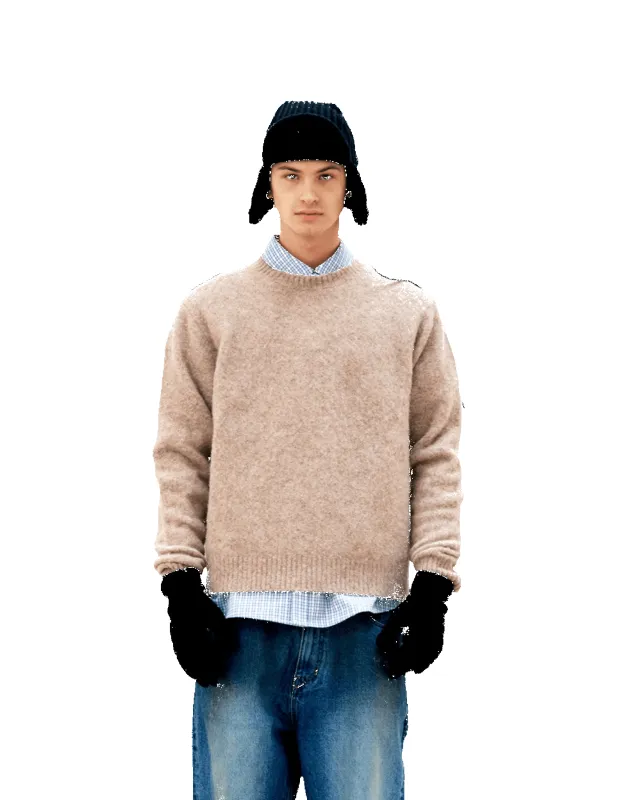 Hairy Alapaca-Blend Crewneck Sweater sold by Rezet Store