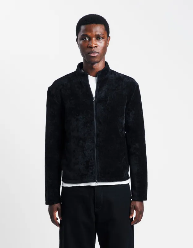 Velvet Zip Up Jumper made by Amomento