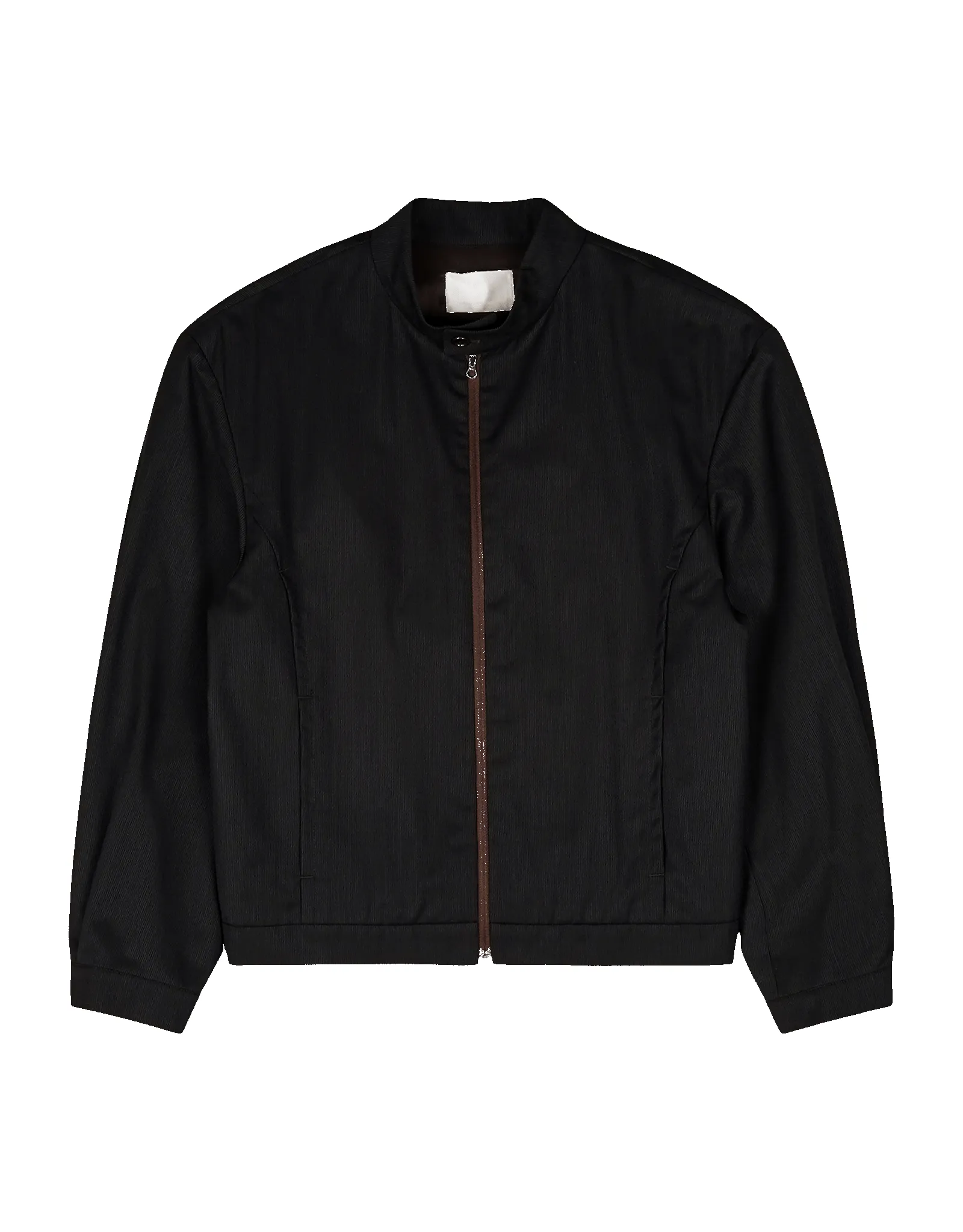 Wool Stripe Zip-Up Jumper sold by Rezet Store product image thumbnail 5