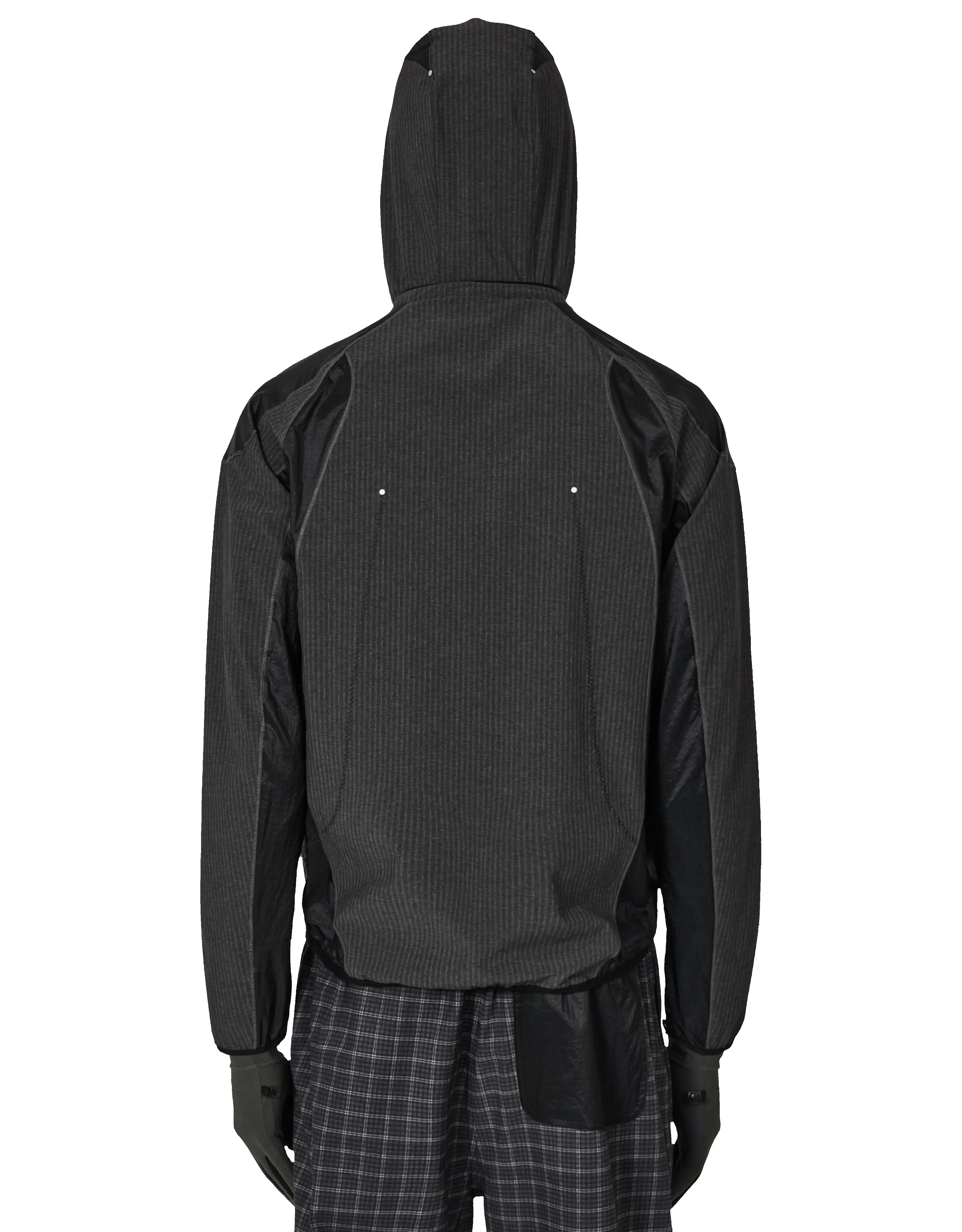 Numb Pinstriped Hooded Wind Jacket sold by Rezet Store product image thumbnail 2