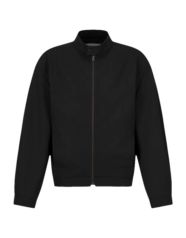 Wool Stripe Zip-Up Jumper sold by Rezet Store