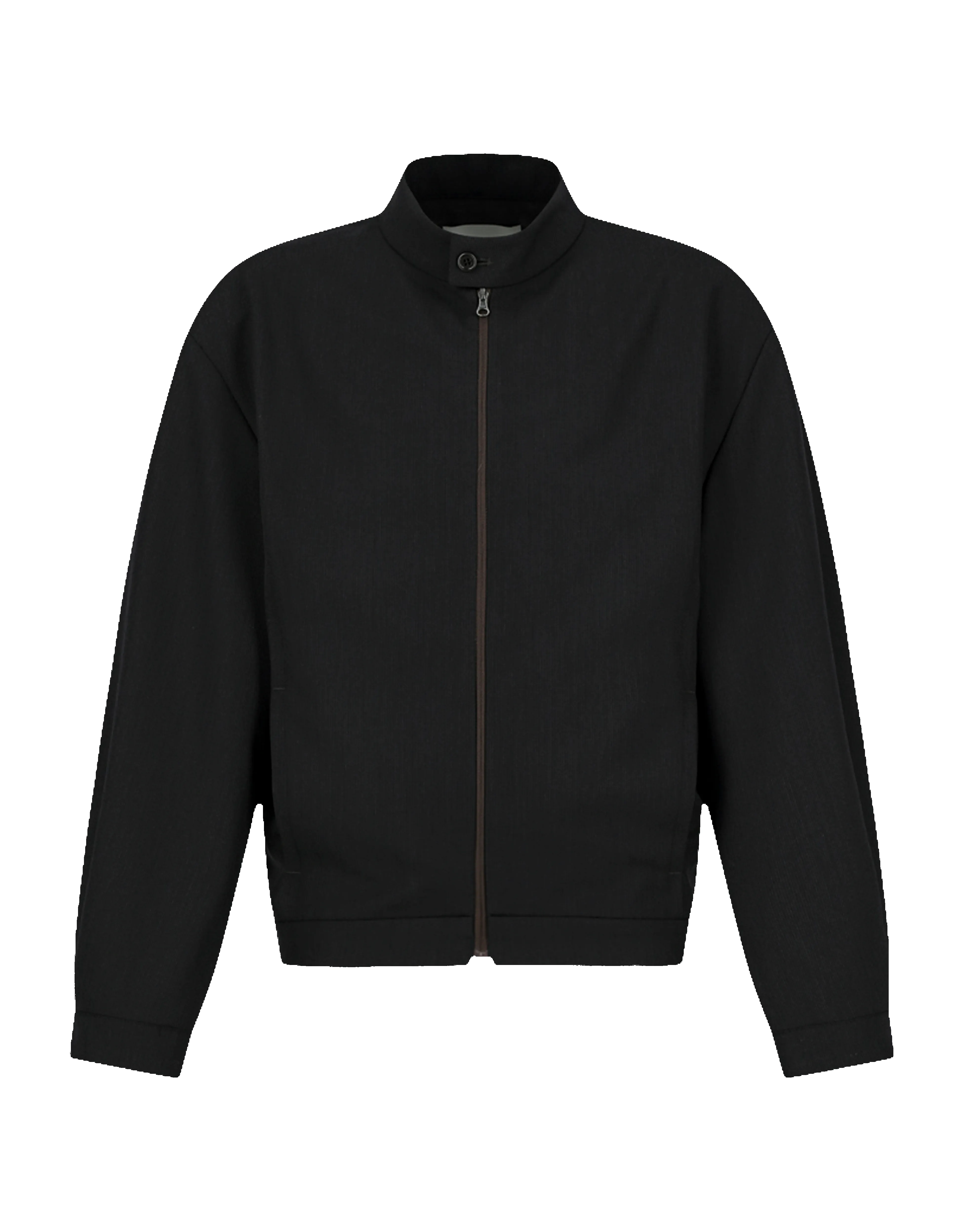 Wool Stripe Zip-Up Jumper sold by Rezet Store