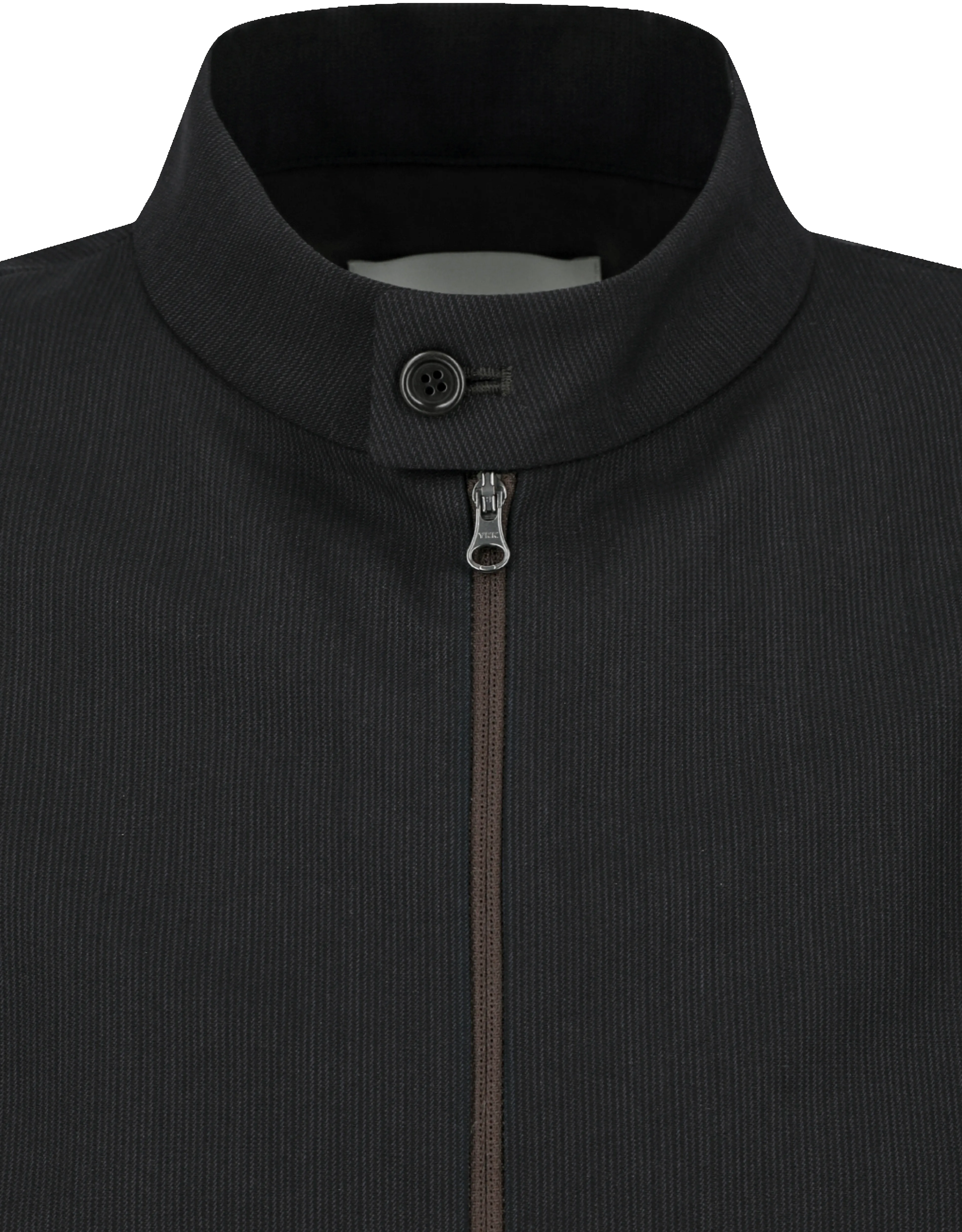 Wool Stripe Zip-Up Jumper sold by Rezet Store product image thumbnail 3