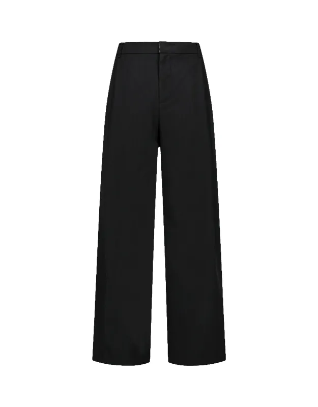 Wool Stripe Martine Pants made by Amomento