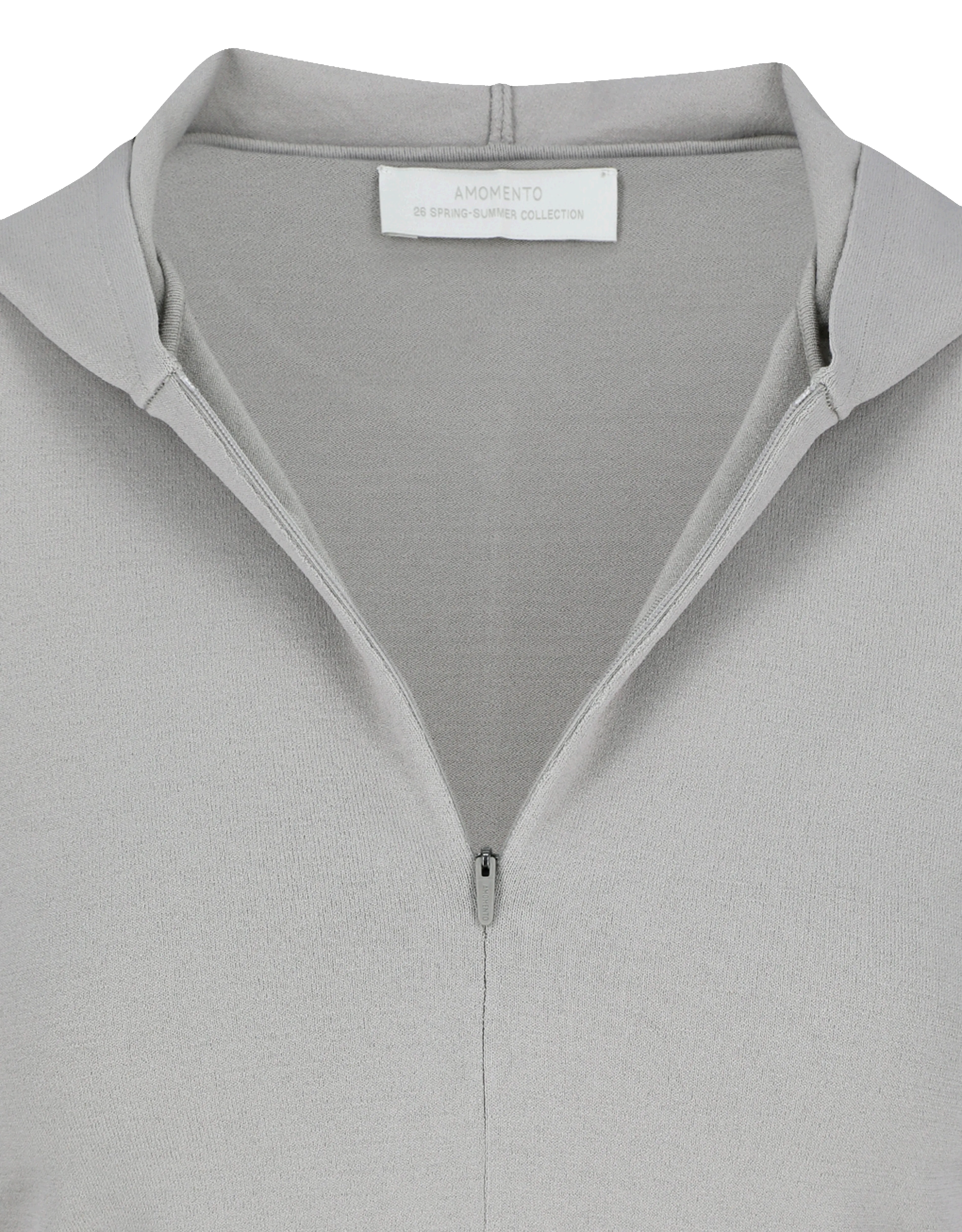 Half Zip-Up Knit Hoodie sold by Rezet Store product image thumbnail 4