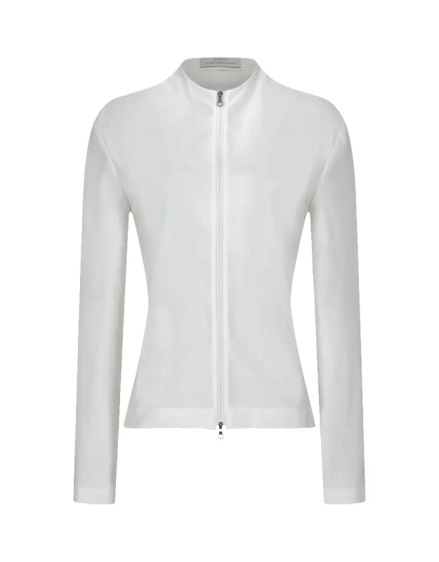 Slim Fit Zip Up Jumper made by Amomento