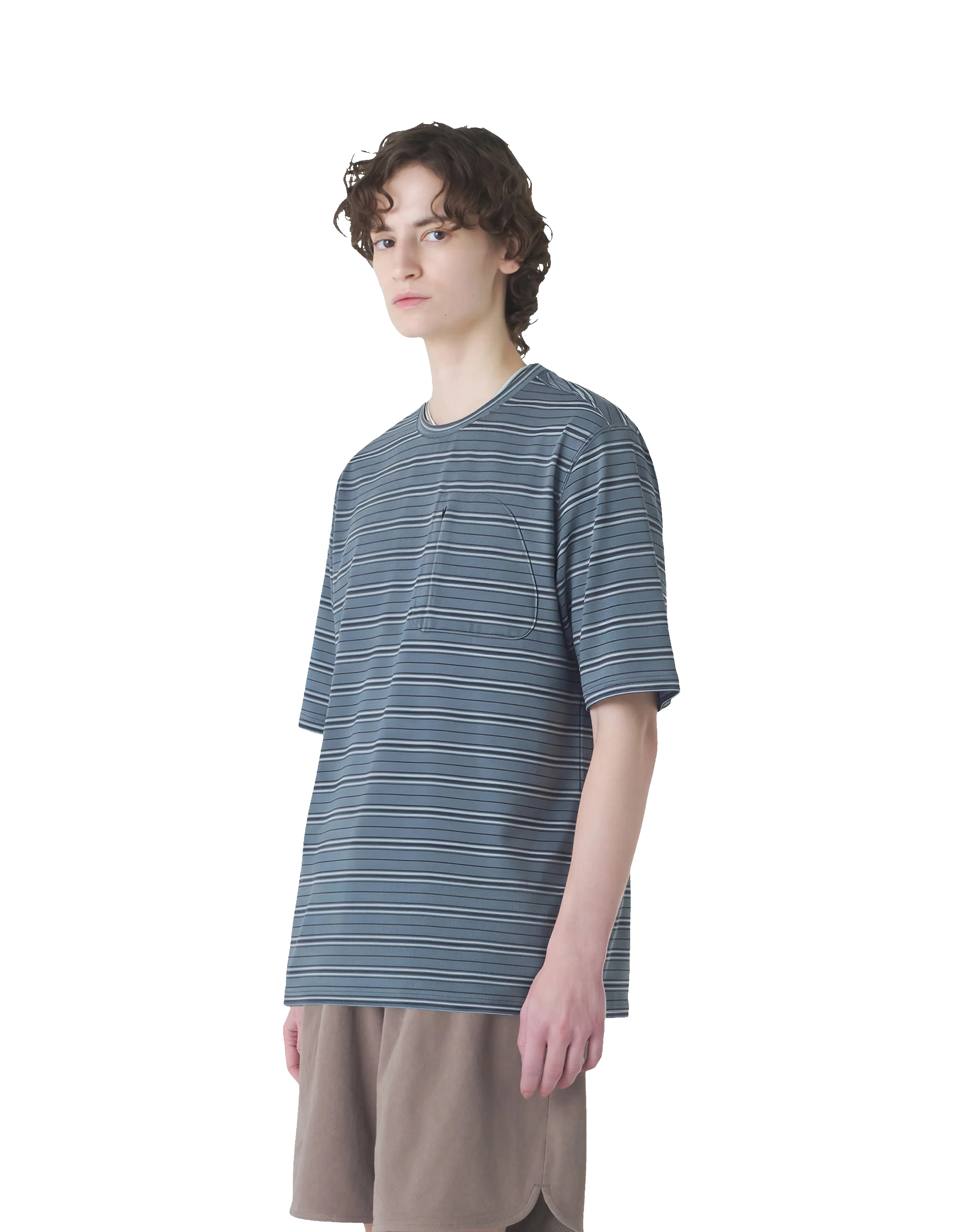 Striped Short Sleeve T-Shirt sold by Rezet Store product image thumbnail 3