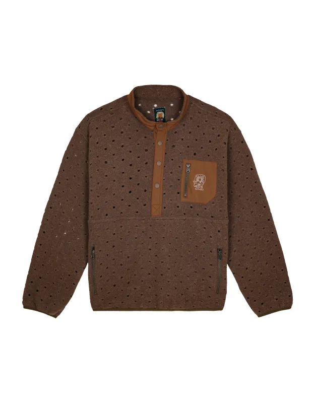 Hole Mock Neck Pullover made by Brain Dead