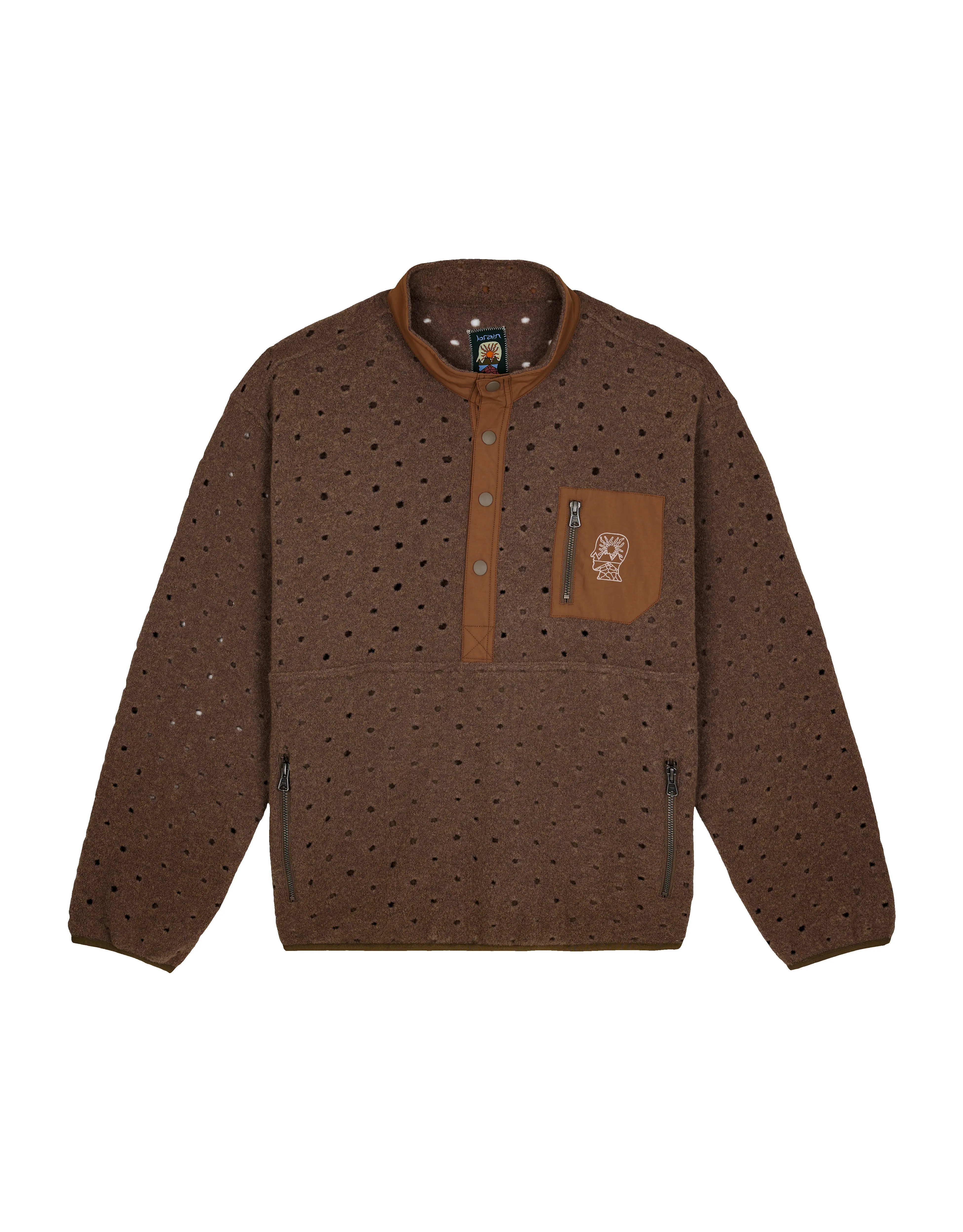 Hole Mock Neck Pullover sold by Rezet Store