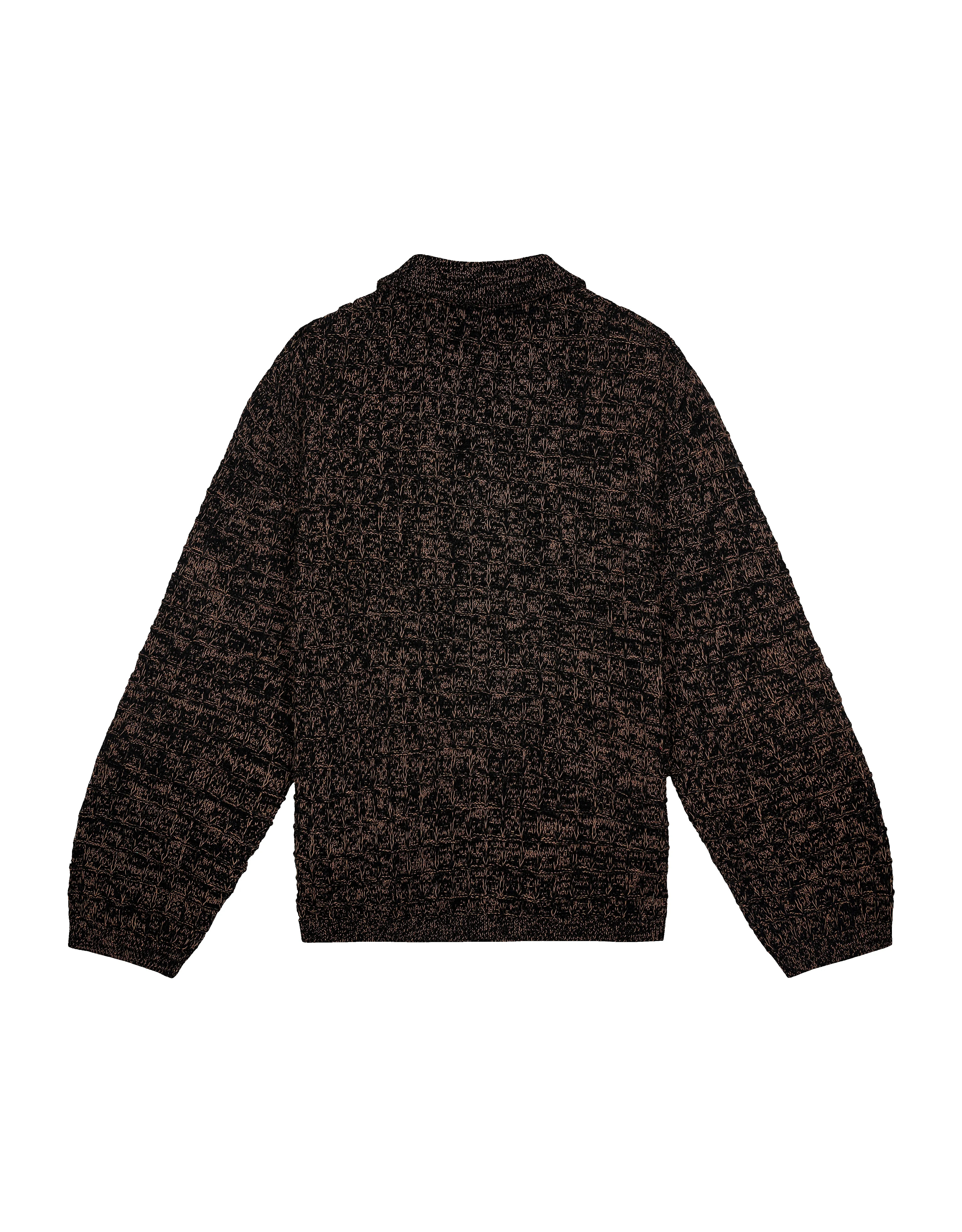 Waffle Pullover Polo Sweater sold by Rezet Store product image thumbnail 2