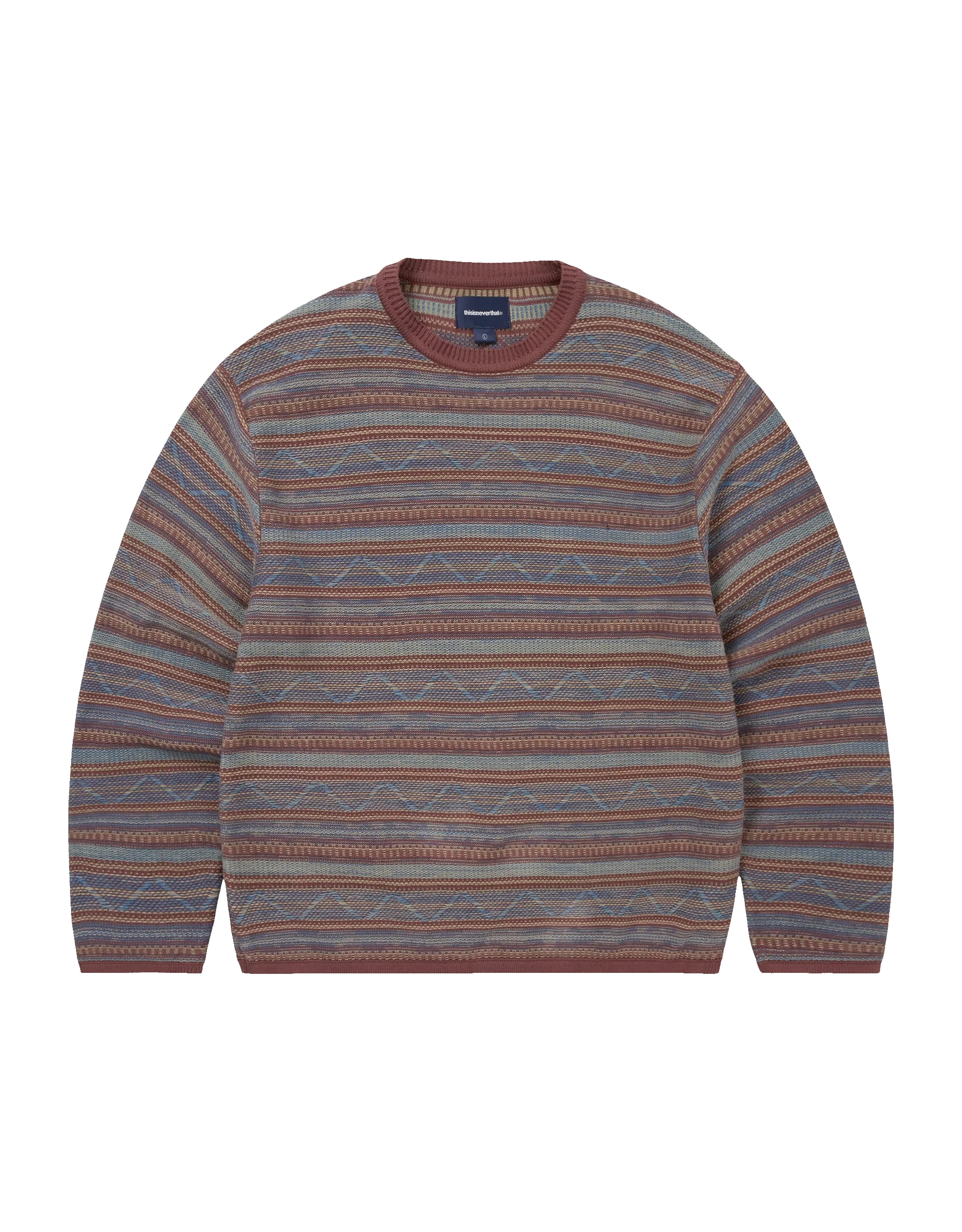Pattern Knit Crewneck sold by Rezet Store