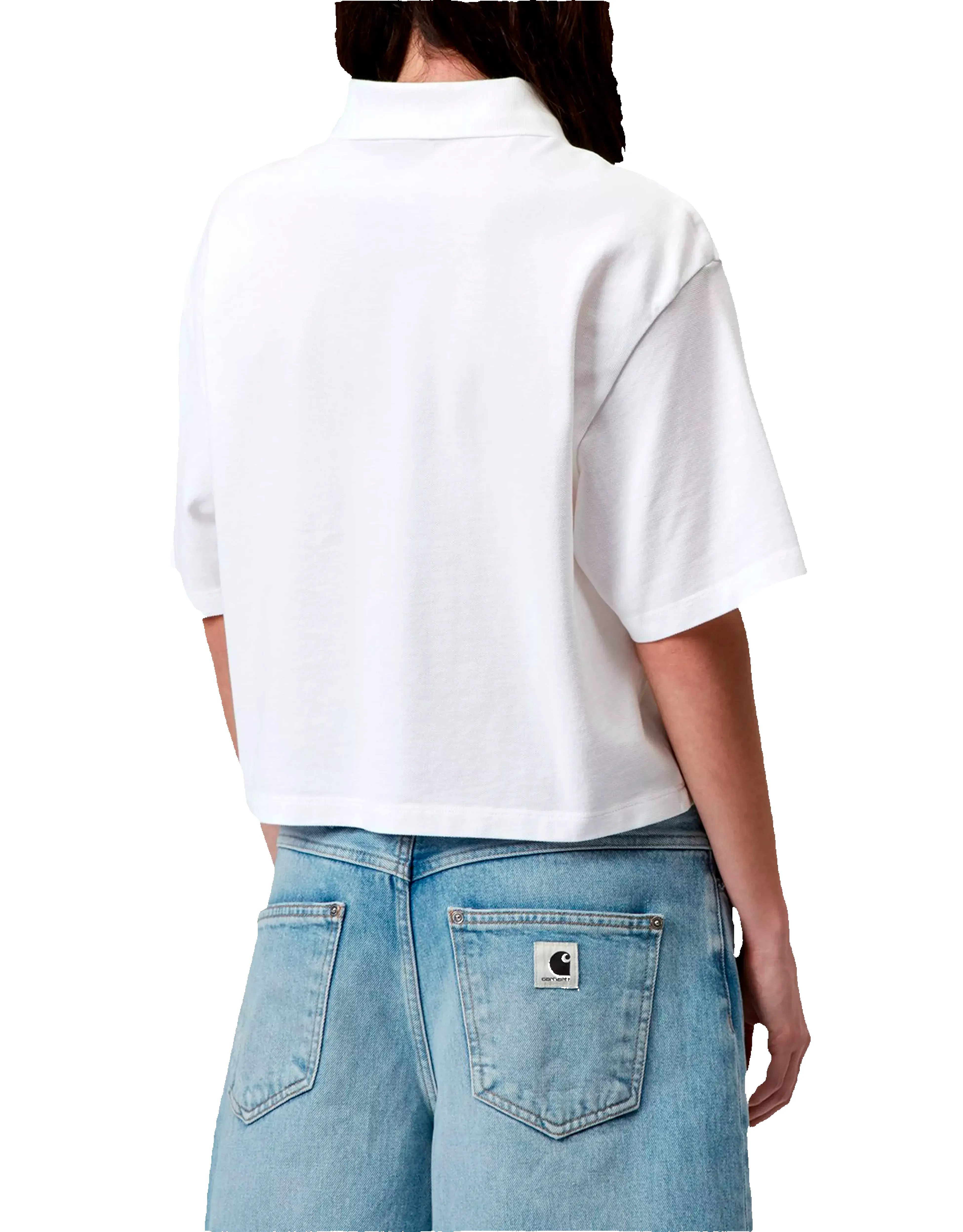 W' S/S Carhartt Script Polo Shirt sold by Rezet Store product image thumbnail 3