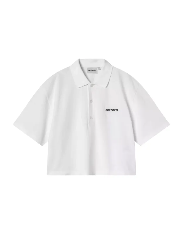 W' S/S Carhartt Script Polo Shirt made by Carhartt WIP