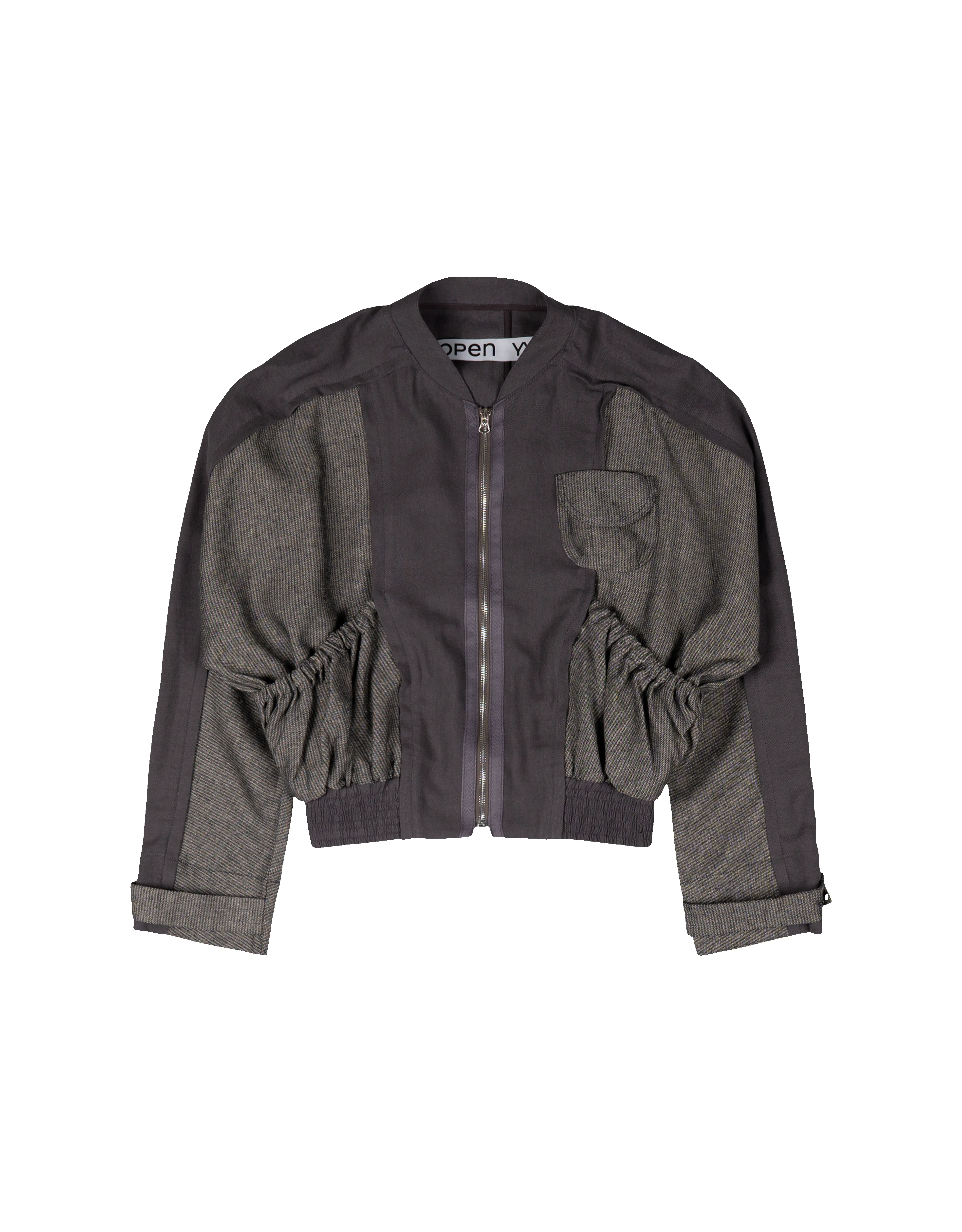 Linen Paneled Bomber sold by Rezet Store