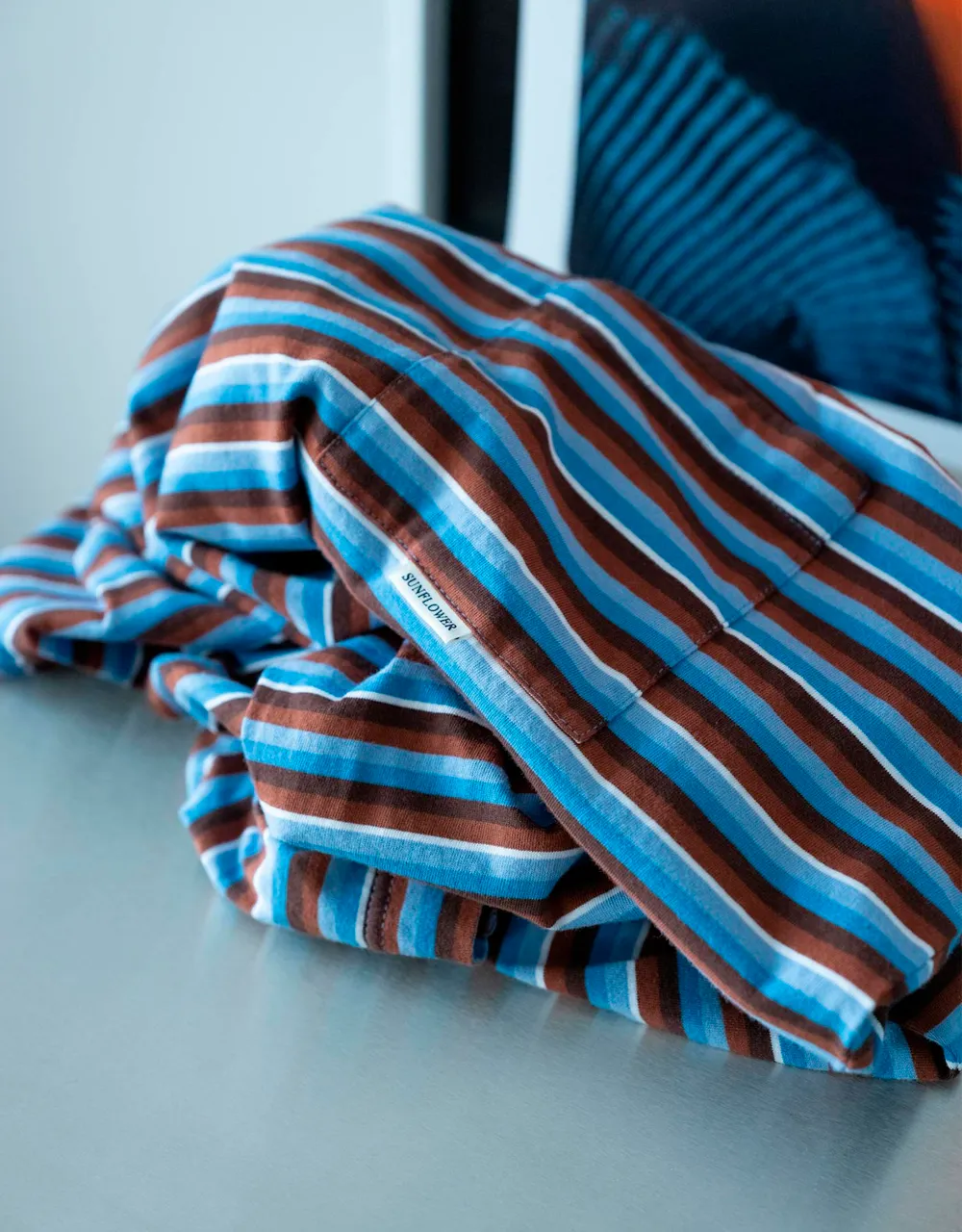 Stripe LS Pocket Tee sold by Rezet Store product image thumbnail 2