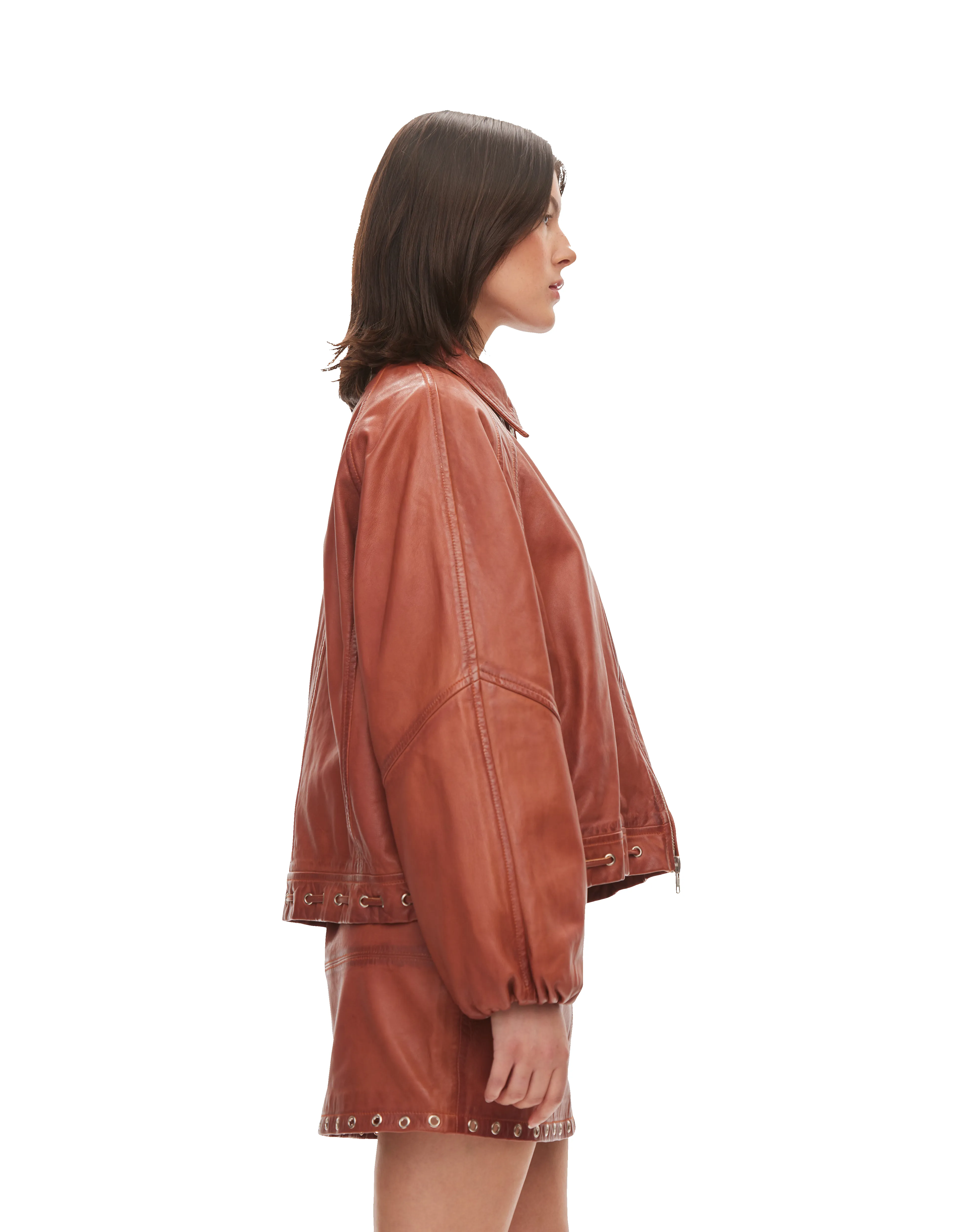 Eye Leather Bomber sold by Rezet Store product image thumbnail 5