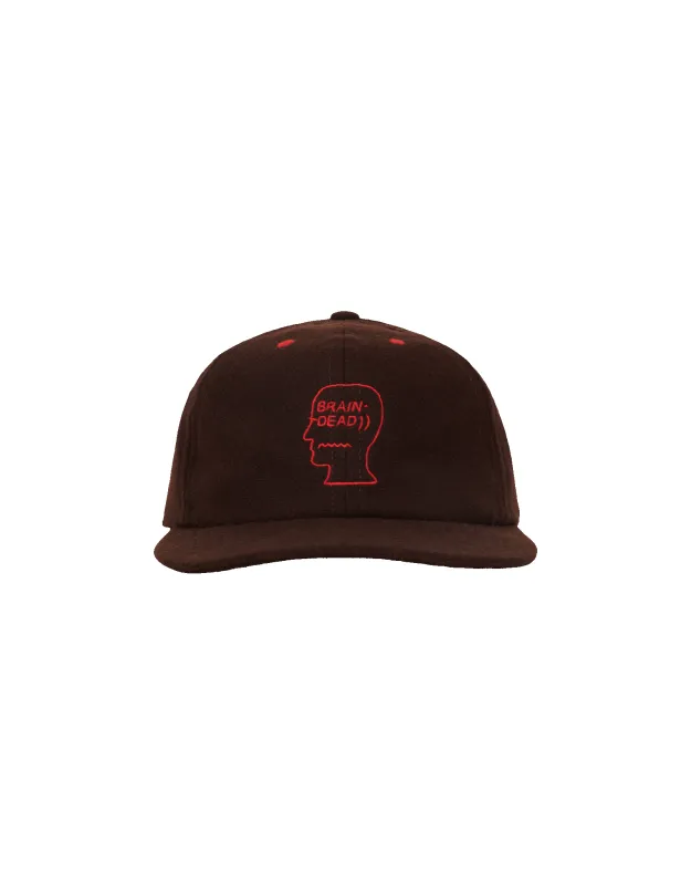 Flannel Classic Logohead 6 Panel Hat made by Brain Dead