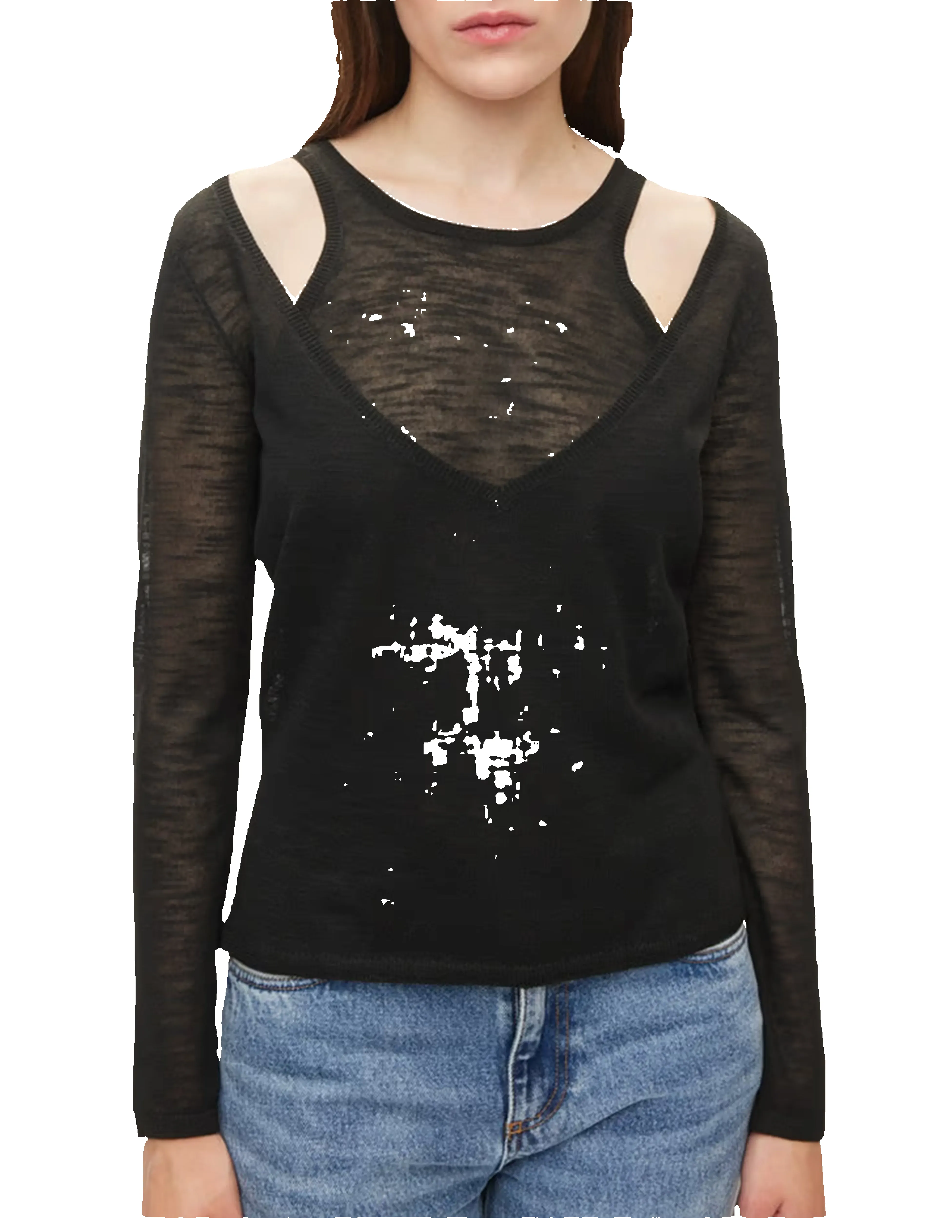 Drama Knit Blouse sold by Rezet Store product image thumbnail 2