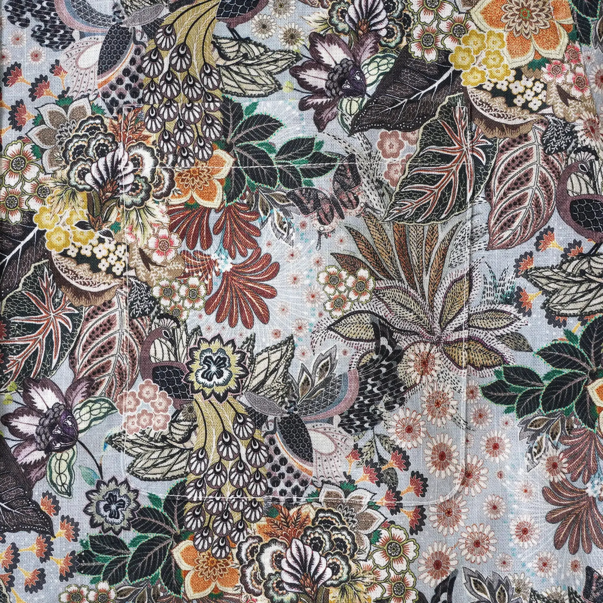 Men's Hawaiian Shirt Long Sleeve Button-down 100% Cotton Brown Aloha Retro Gentleman Art sold by Yiume product image thumbnail 3