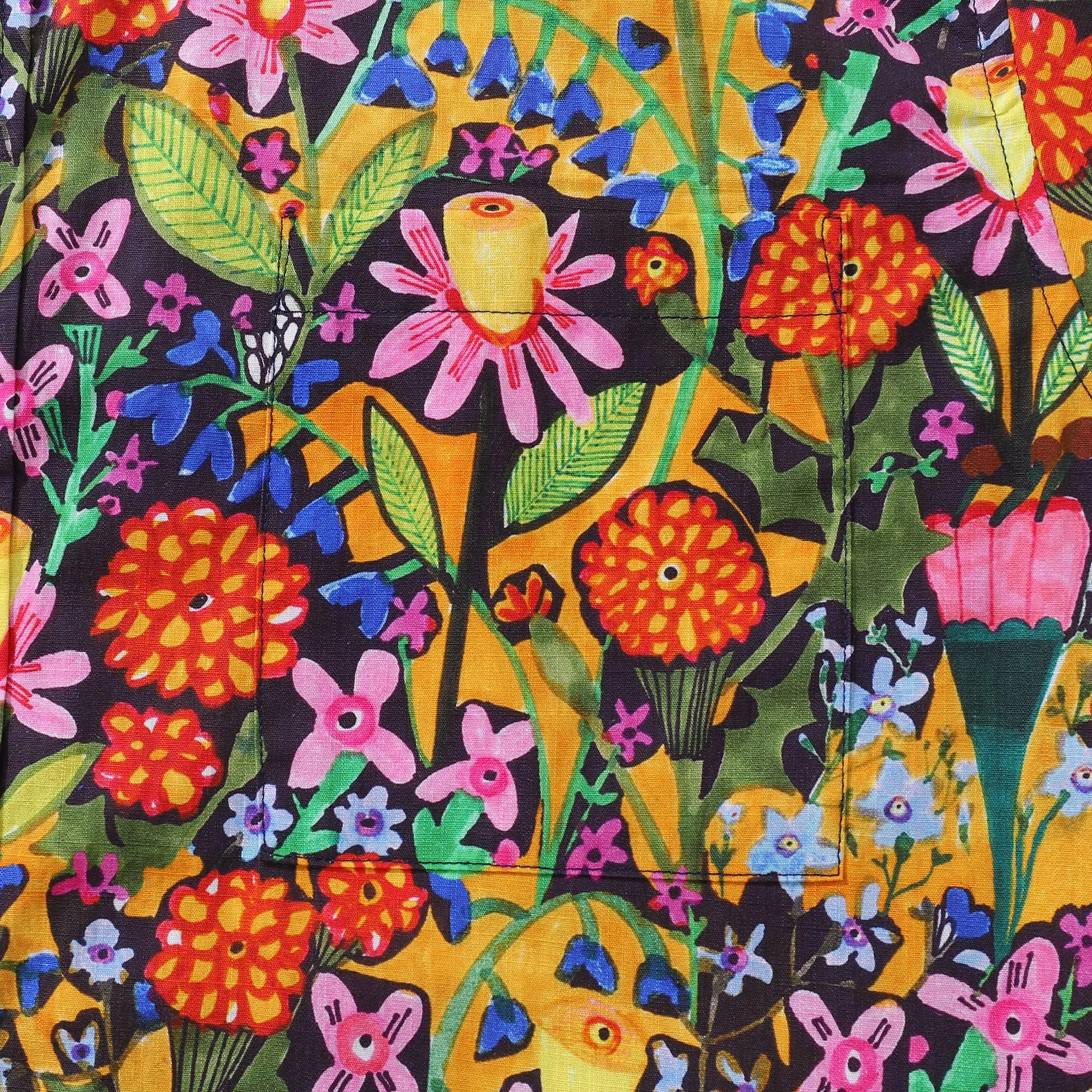 Hawaiian Shirt For Men Mango Flower Fusion By Sharon Nullmeyer Button-down Shirt Short Sleeve 100% Cotton Aloha Shirt sold by Yiume product image thumbnail 3