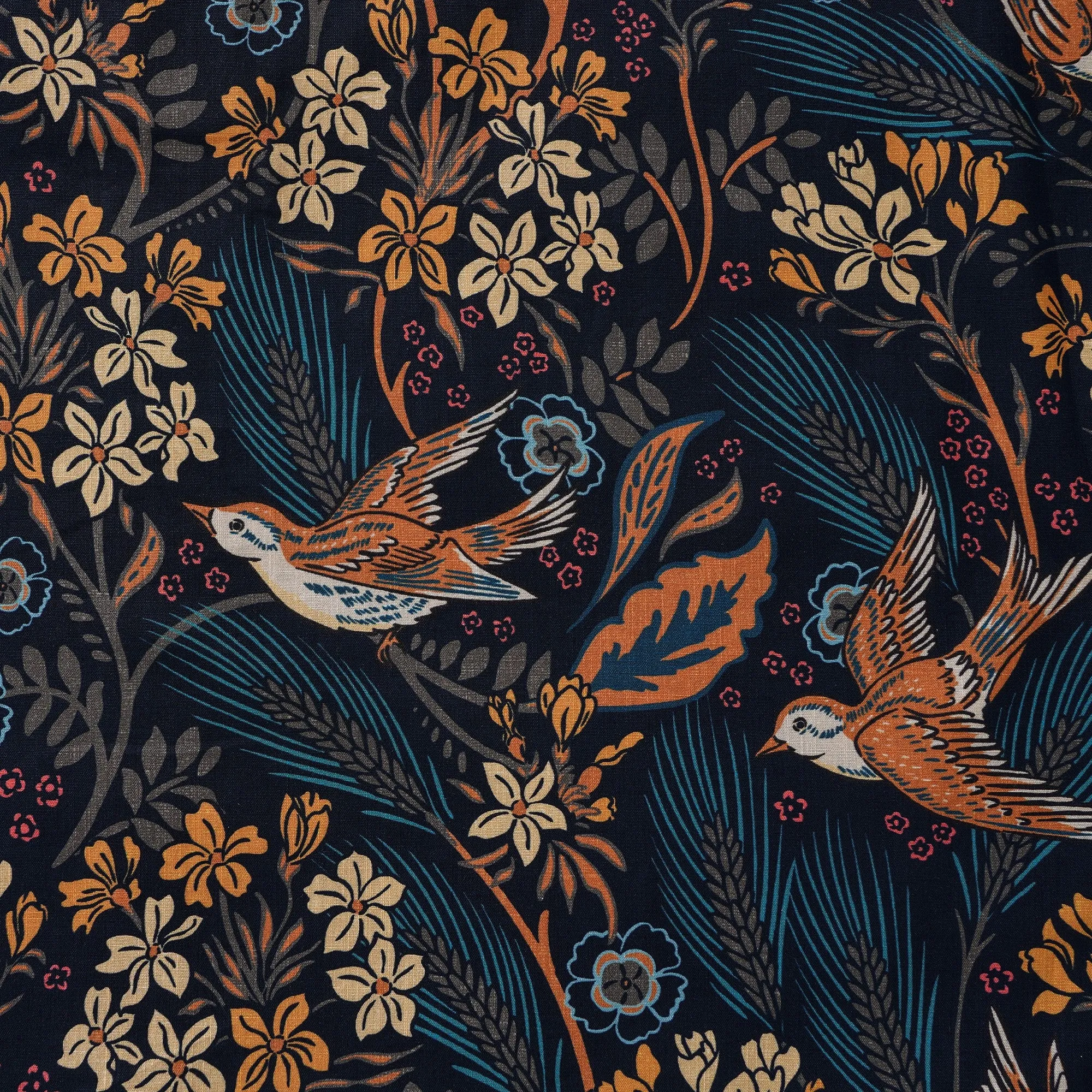 Men's Hawaiian Shirt Short Sleeve Button-down 100% Cotton Blue Aloha The Harvest Field by Abigail Bryan sold by Yiume product image thumbnail 5