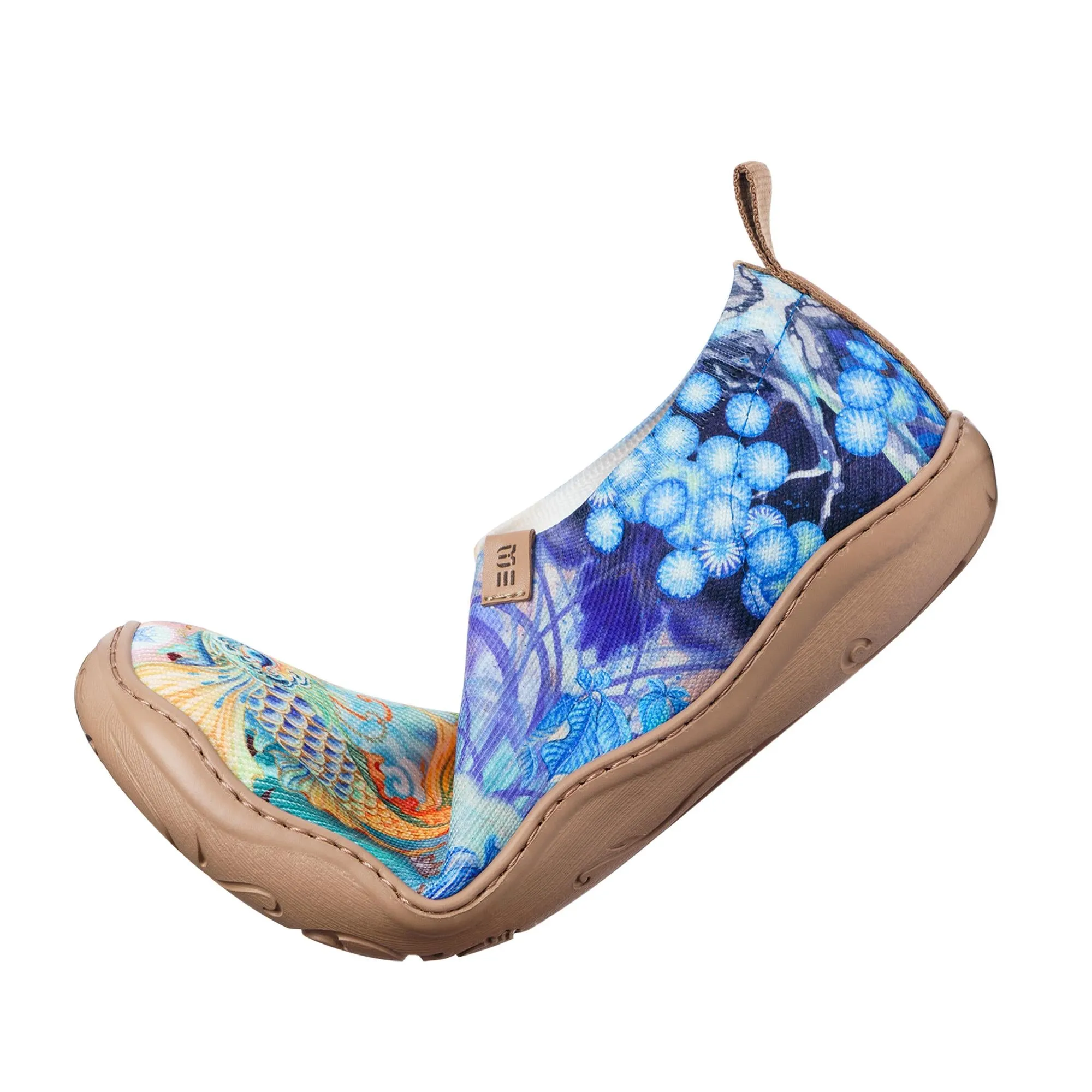 Cloud-Drifting Koi Women's Slip-On Shoes Painted Canvas Sneakers Cloud Drifting Koi sold by Yiume product image thumbnail 4