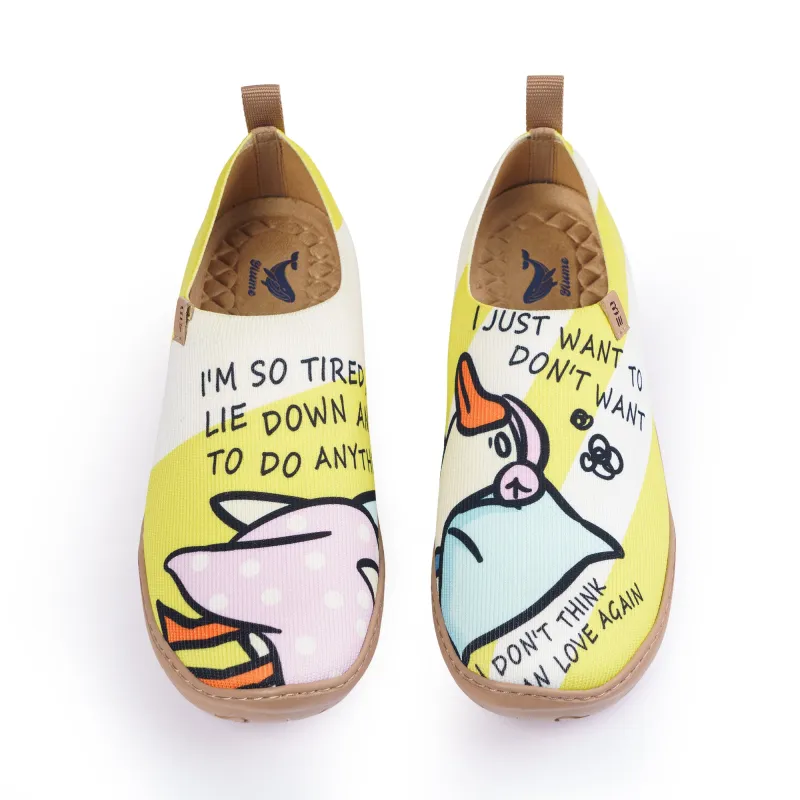 Sleeping Duck Women's Slip-On Shoes Painted Canvas Sneakers sold by Yiume