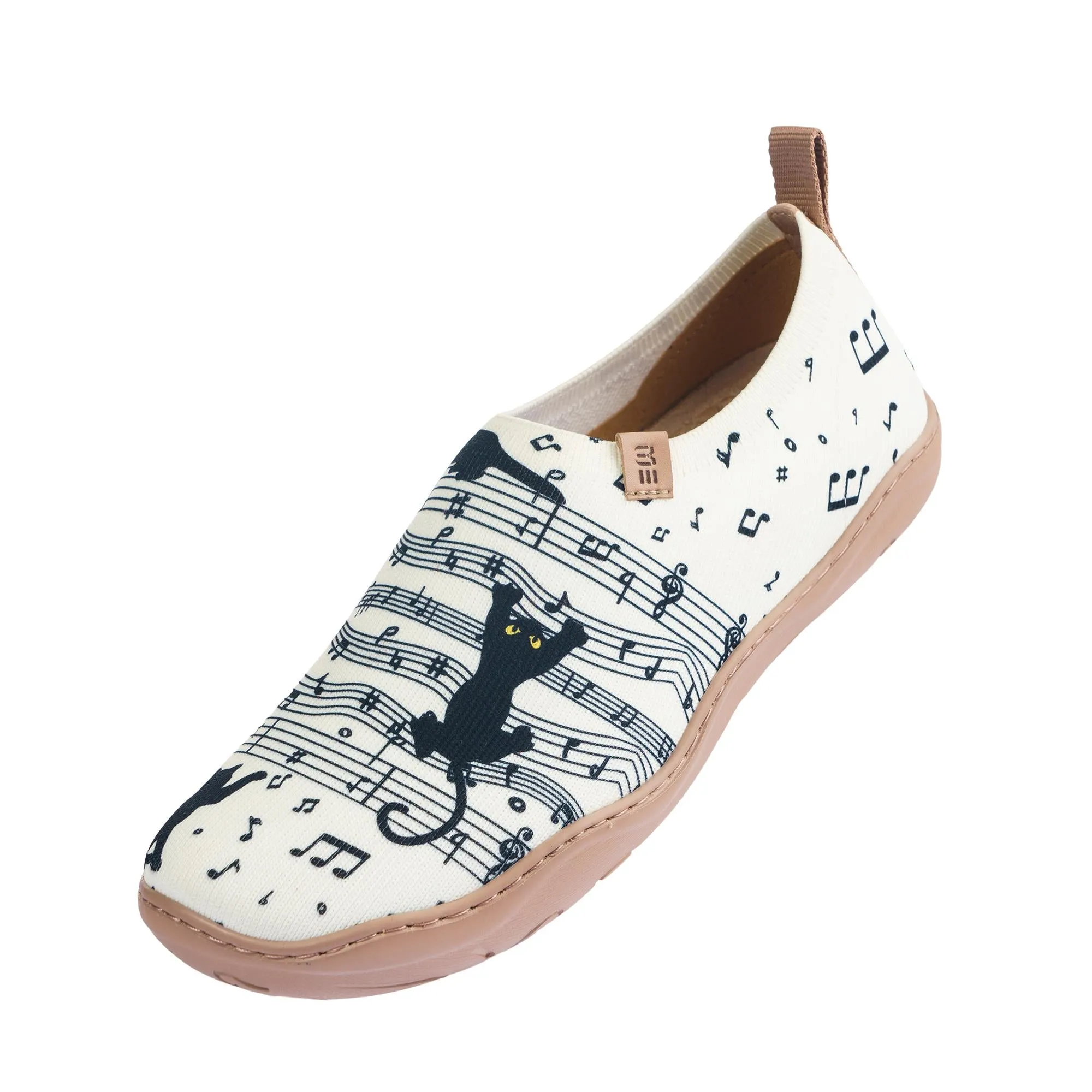 Yiume Women's Art Slip-On Shoes Comfortable Breathable Knit Casual Footwear,Black Cat Melody sold by Yiume product image thumbnail 3