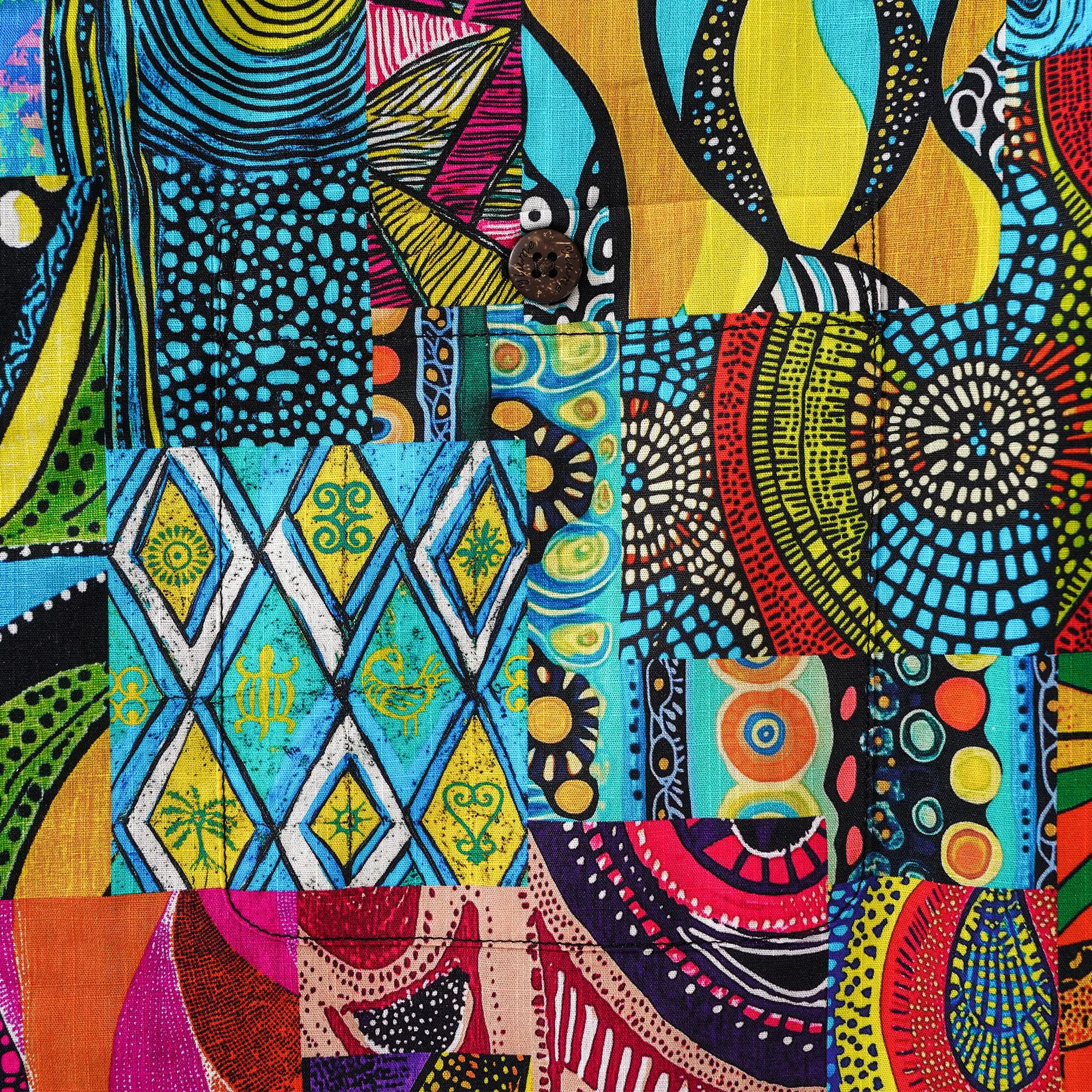 Men's Hawaiian Shirt African Print Shirt 100% Cotton Short Sleeve Camp Collar Aloha Shirt sold by Yiume product image thumbnail 4