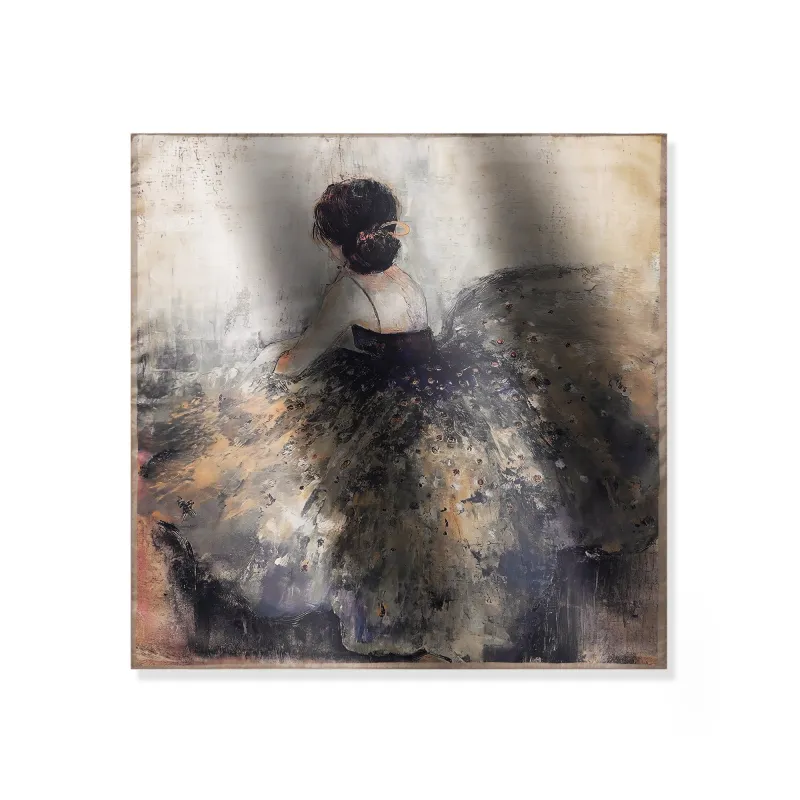 Floral Square Scarf 100% Mulberry Silk Timeless Dance Elegance Timeless Dance Elegance 100% Silk 53*53cm sold by Yiume