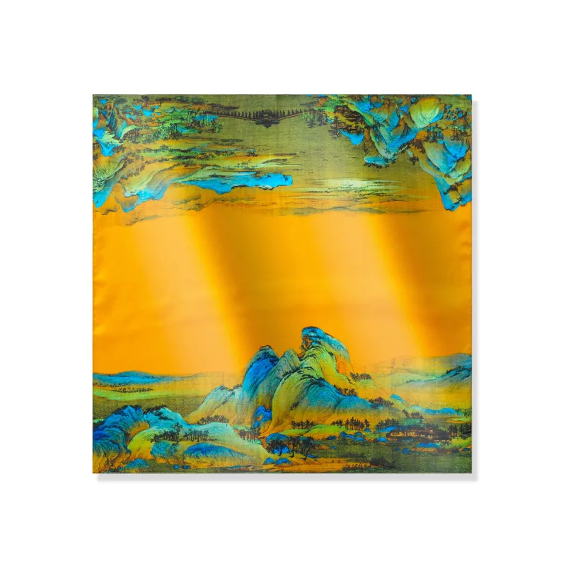 Floral Square Scarf 100% Mulberry Silk Roaming the Nature Roaming The Nature 100% Silk 53*53cm sold by Yiume