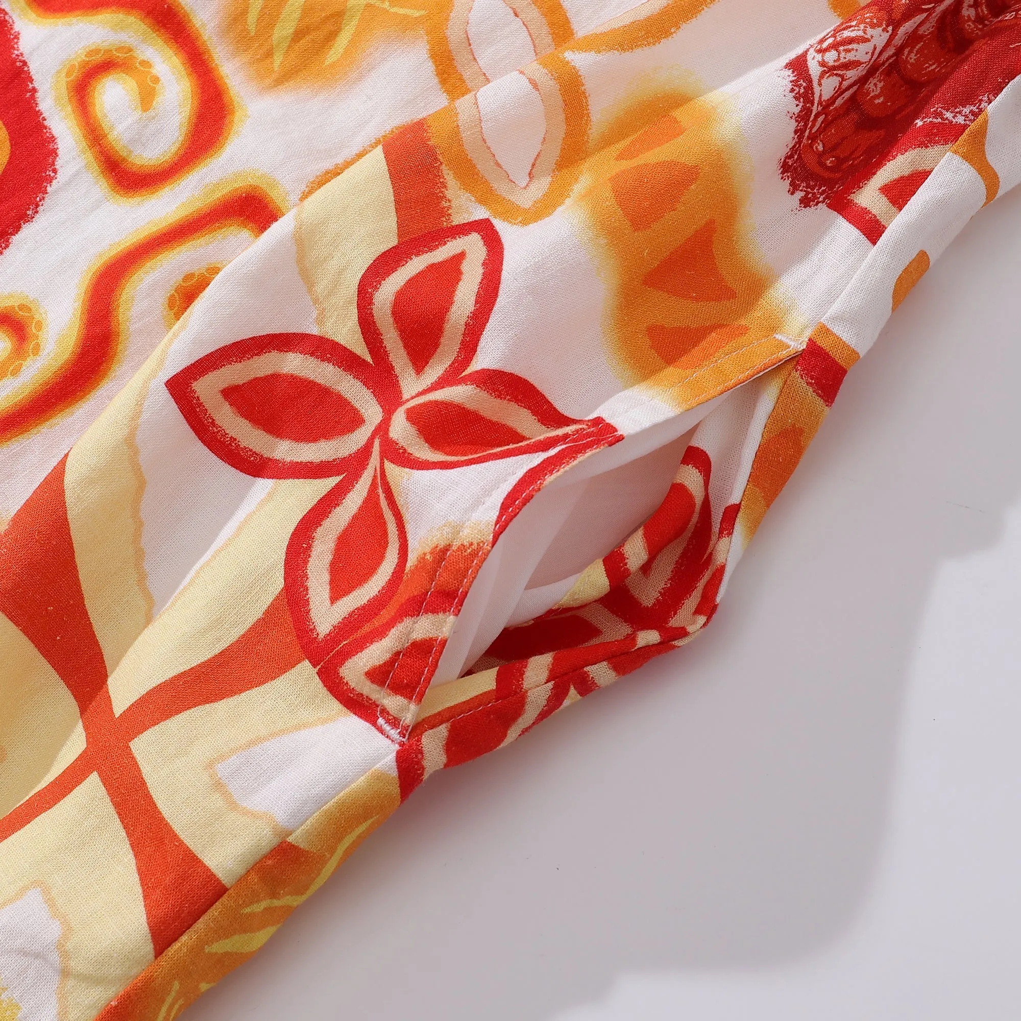 Hawaiian Dress For Women Summer Vacation Dress Tikirob Designer V-Neck Dress Tikirob Dress sold by Yiume product image thumbnail 4