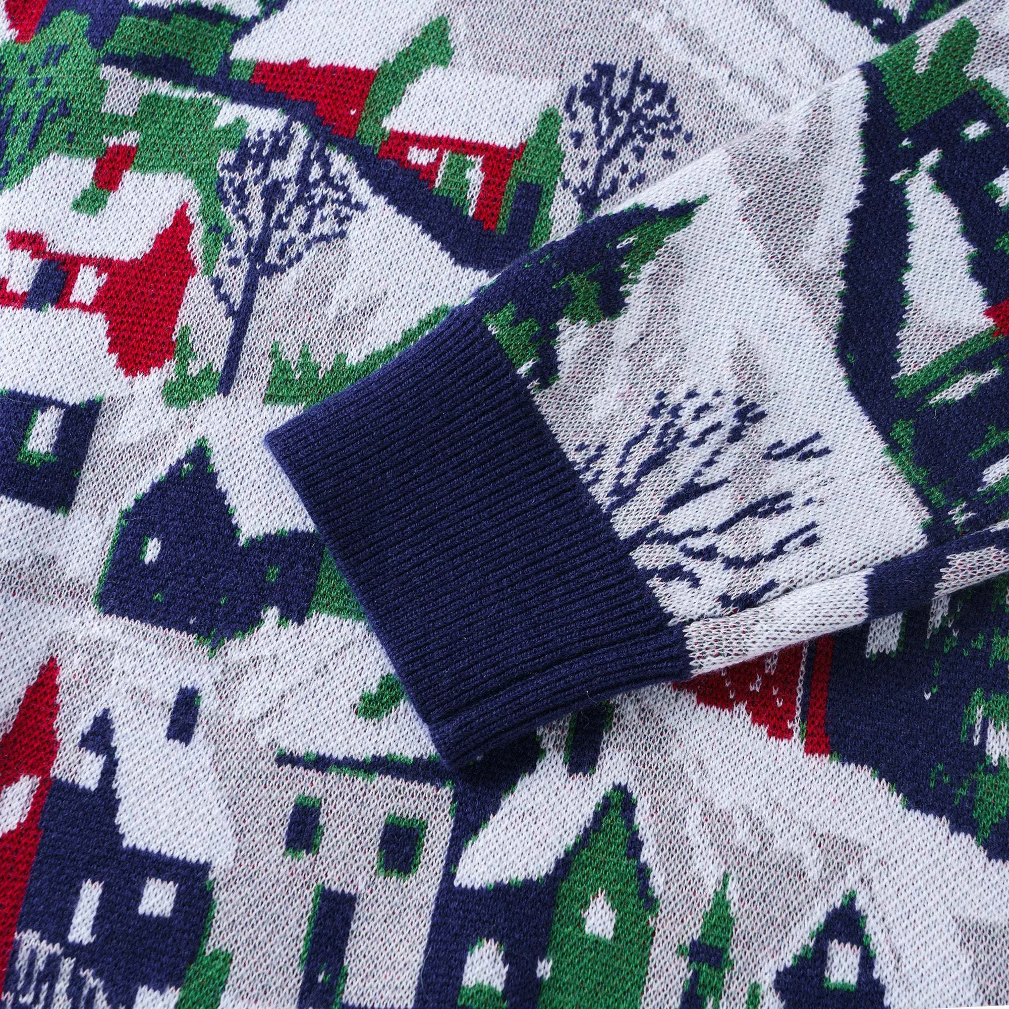 Hawaiian Sweater For Men Christmas Eve Evening Crew Sweater sold by Yiume product image thumbnail 4