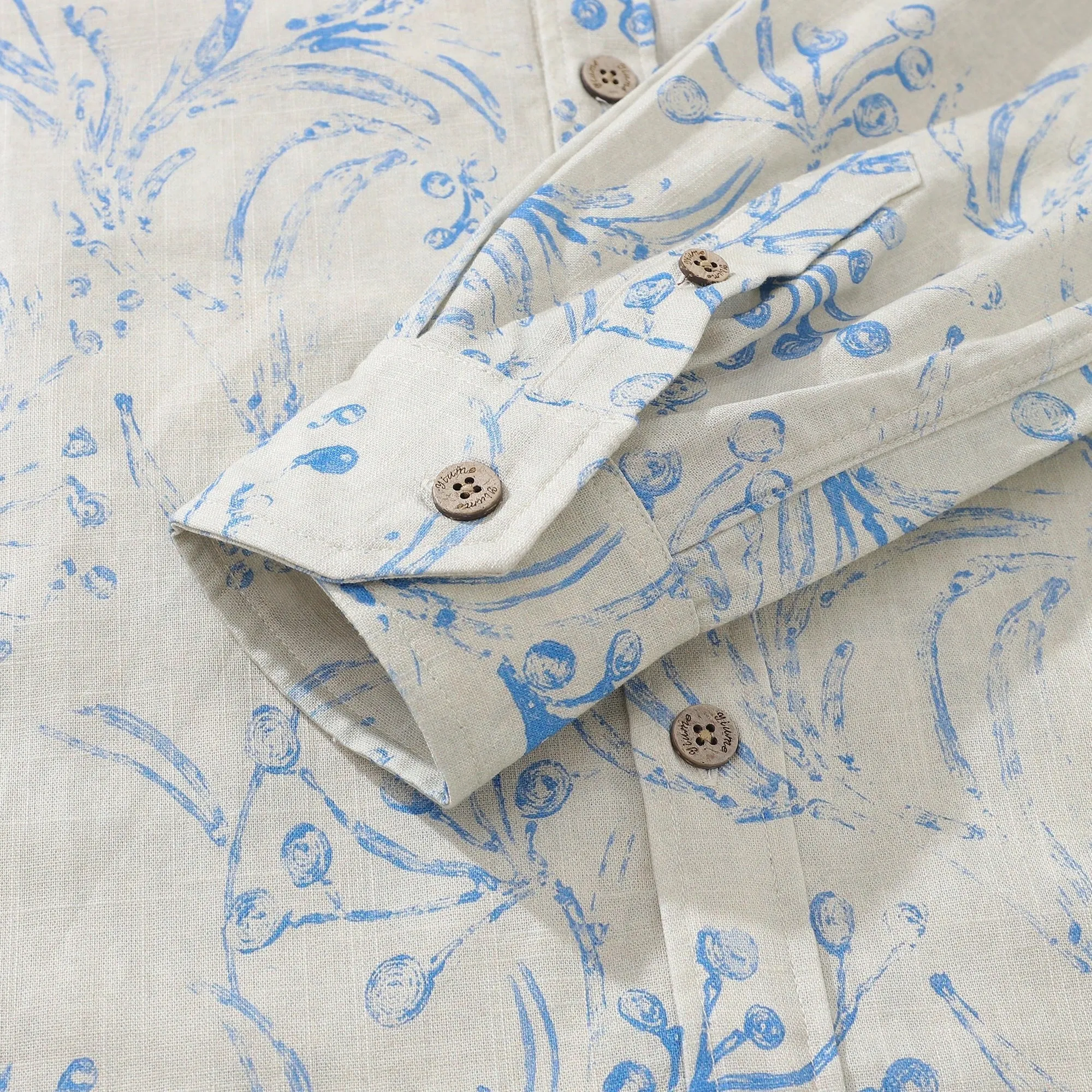 Long Sleeve Hawaiian Shirt For Men The Transylvanian Estate 100% Cotton Button-down Aloha Shirt By Yakima sold by Yiume product image thumbnail 5