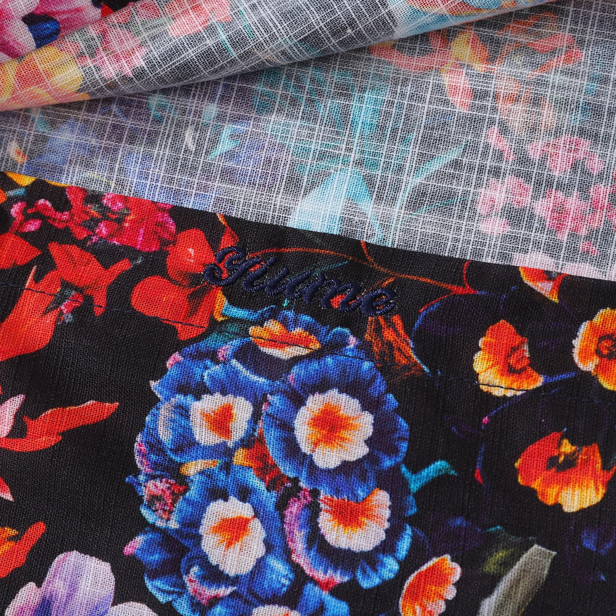 Long Sleeve Hawaiian Shirt For Men Colorful Garden Cotton Button-down Aloha Shirt sold by Yiume product image thumbnail 5