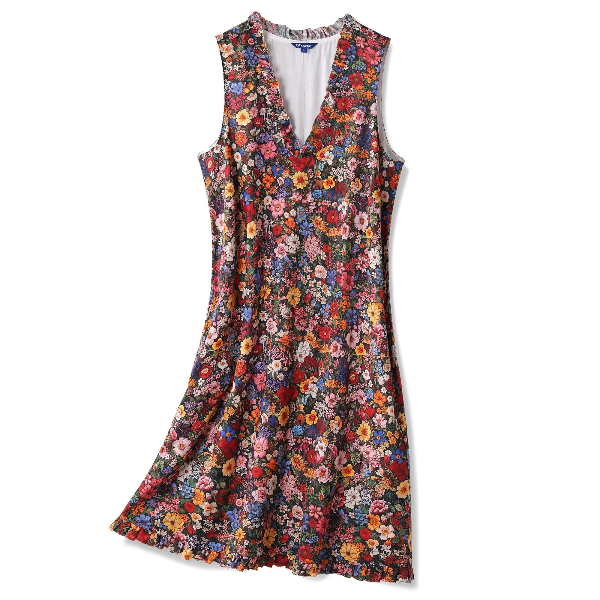 Hawaiian Dress For Women Among the Flowers V-Neck Dress Among The Flowers Dress sold by Yiume product image thumbnail 3