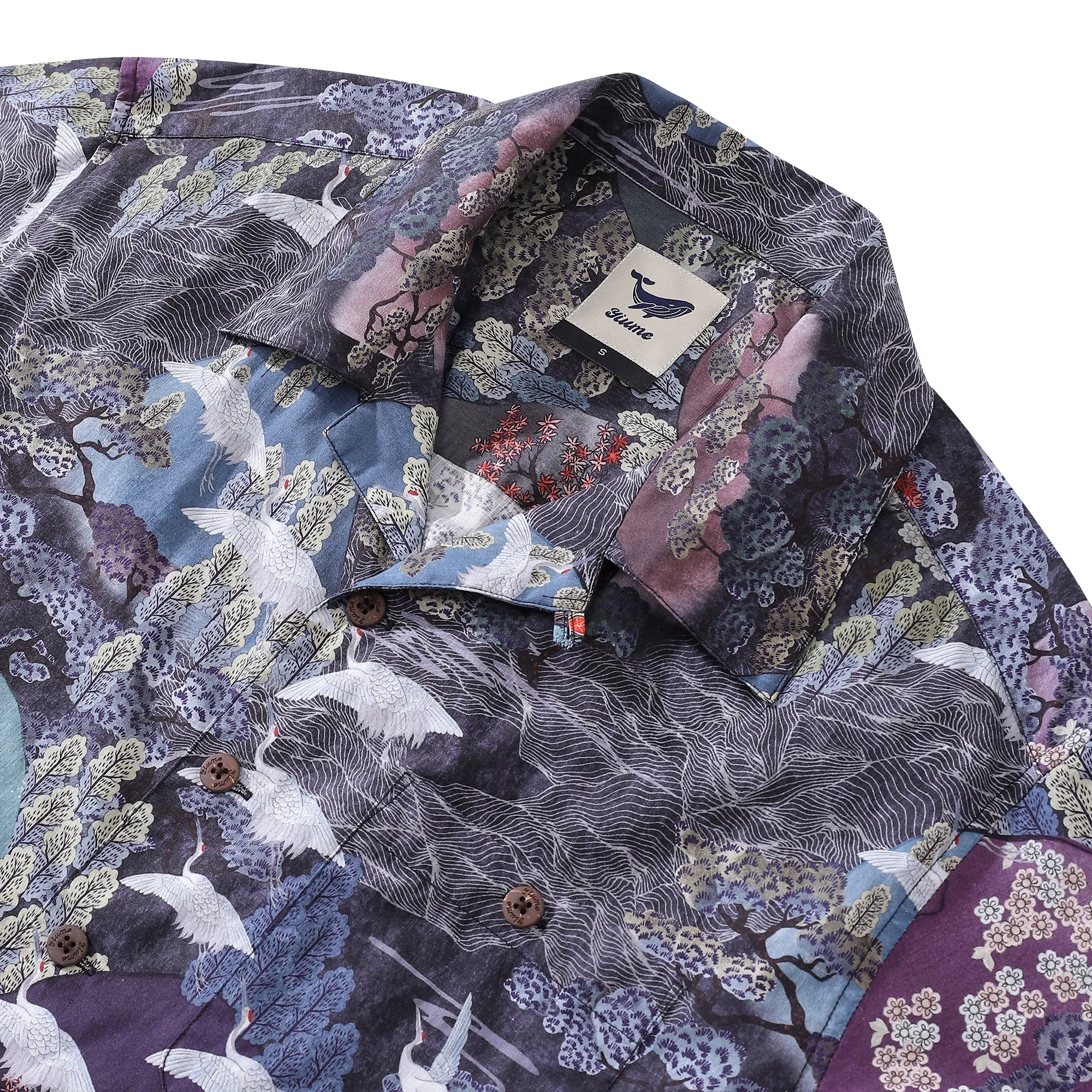 1950s Vintage Hawaiian Shirt For Men Freedom's Dance Shirt Camp Collar 100% Cotton sold by Yiume product image thumbnail 2