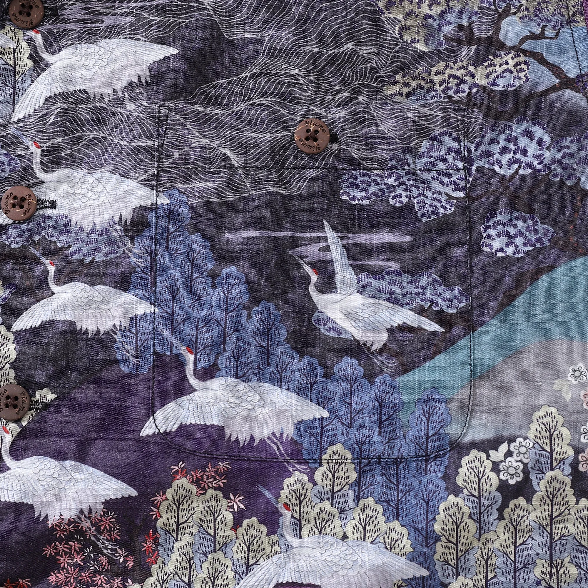 1950s Vintage Hawaiian Shirt For Men Freedom's Dance Shirt Camp Collar 100% Cotton sold by Yiume product image thumbnail 3