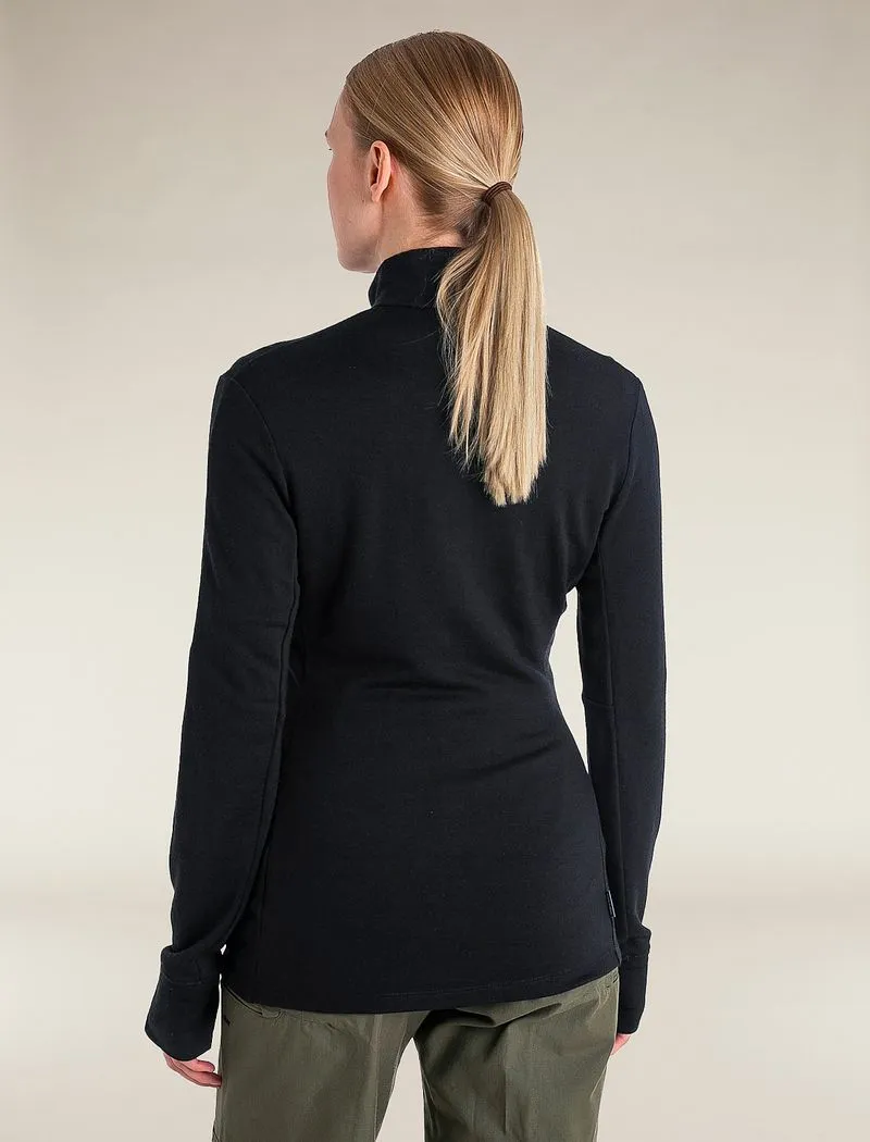 Icebreaker Merino 260 Quantum Long Sleeve Zip Jacket - Woman - Black - Size XS sold by Icebreaker product image thumbnail 2
