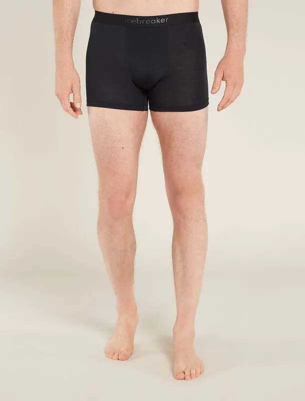 Icebreaker Merino Blend 125 Cool-Lite™ Anatomica Boxers - Man - Black - Size L sold by Icebreaker