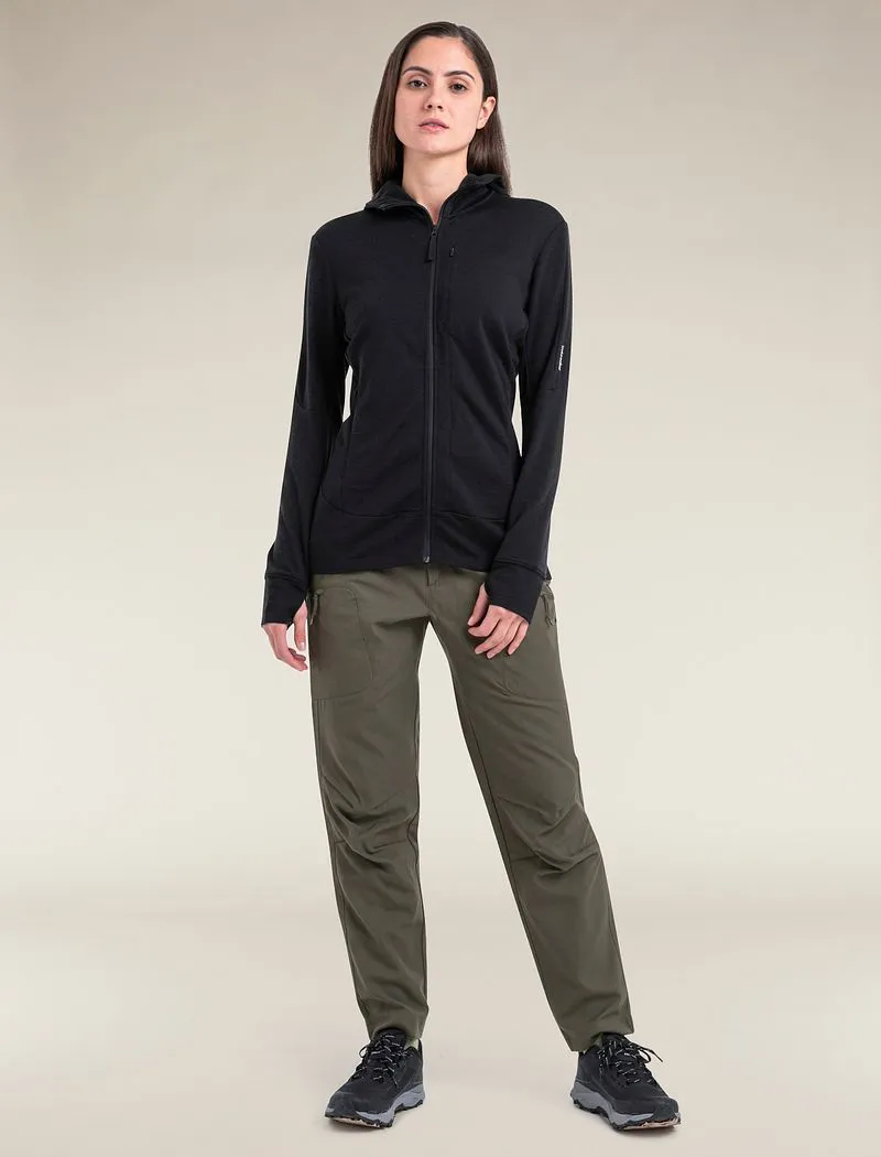 Icebreaker Merino 260 Quantum Long Sleeve Zip Hoodie - Woman - Black - Size S sold by Icebreaker product image thumbnail 3