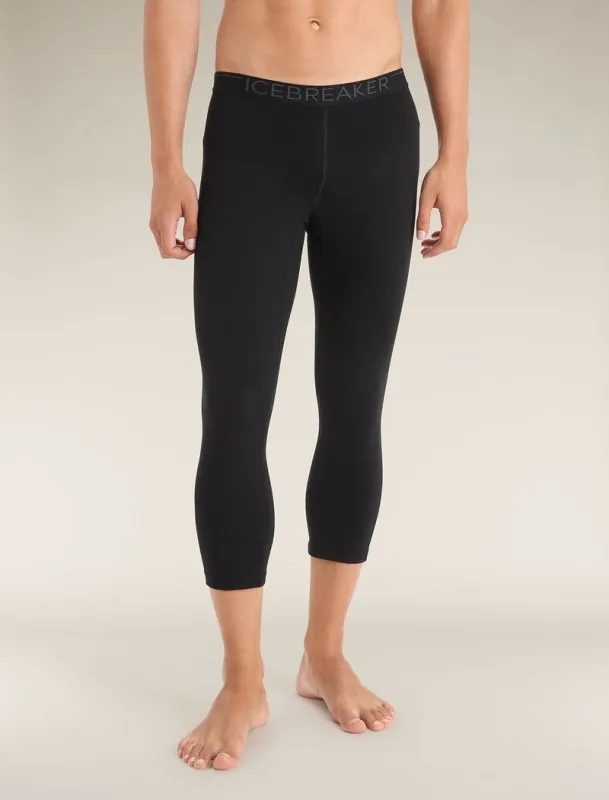 Icebreaker Merino 200 Oasis 3/4 Thermal Leggings - Man - Black - Size XS sold by Icebreaker