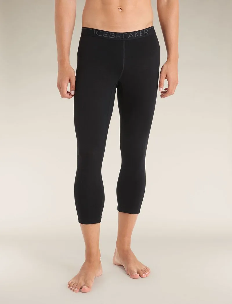 Icebreaker Merino 200 Oasis 3/4 Thermal Leggings - Man - Black - Size XS sold by Icebreaker