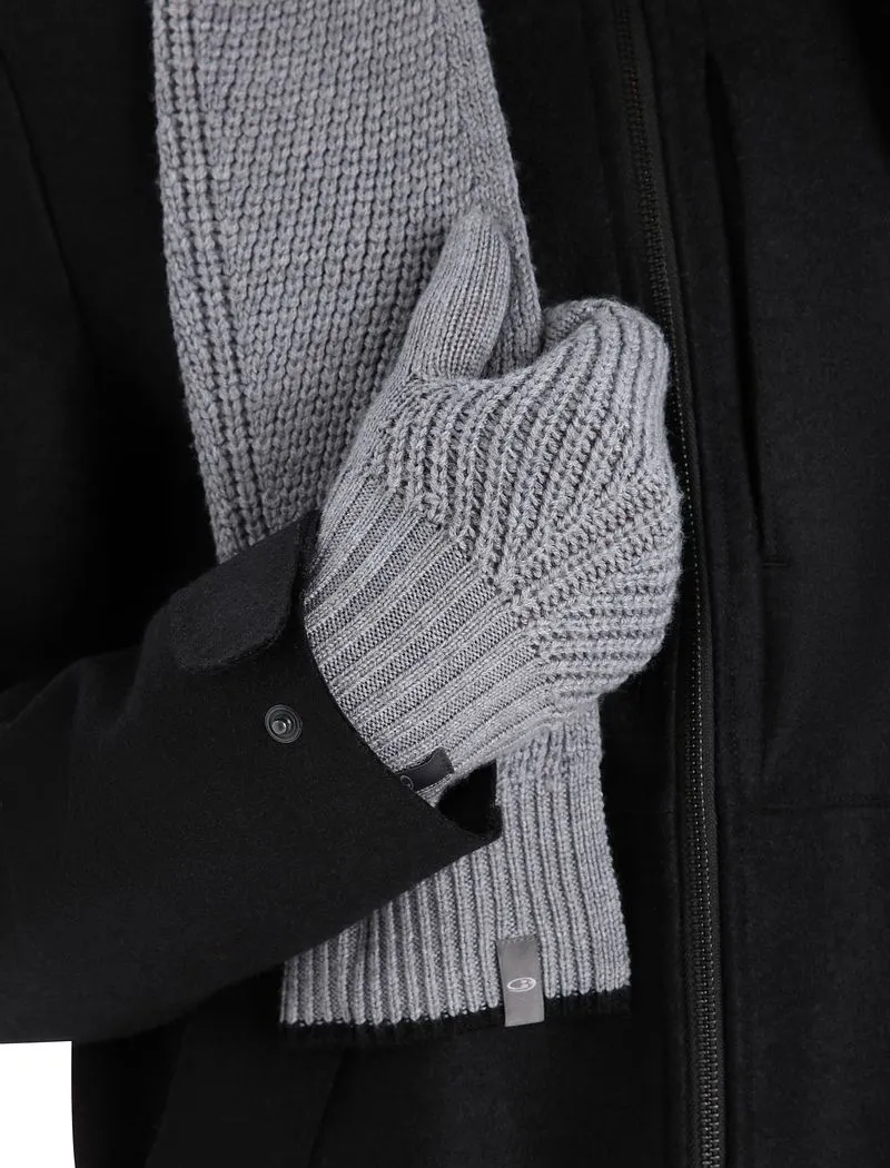 Icebreaker Merino Waypoint Scarf - Man - Gritstone Heather/black sold by Icebreaker product image thumbnail 2