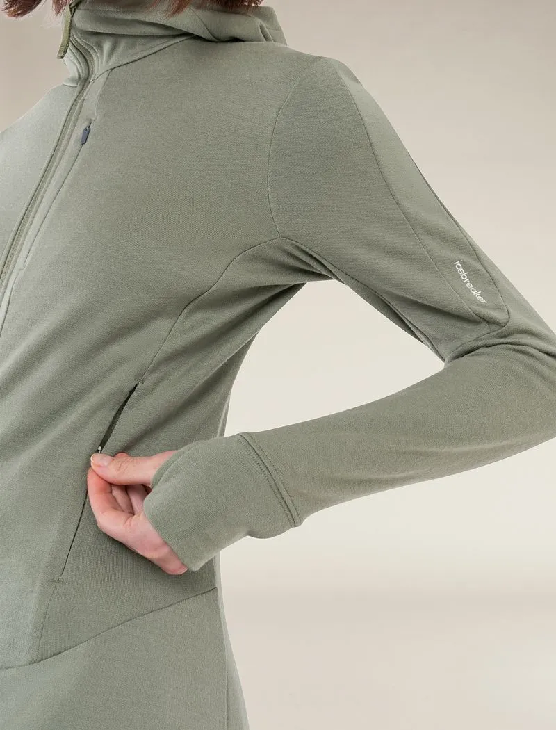 Icebreaker Merino 260 Quantum Long Sleeve Zip Hoodie - Woman - Lichen - Size XS sold by Icebreaker product image thumbnail 5